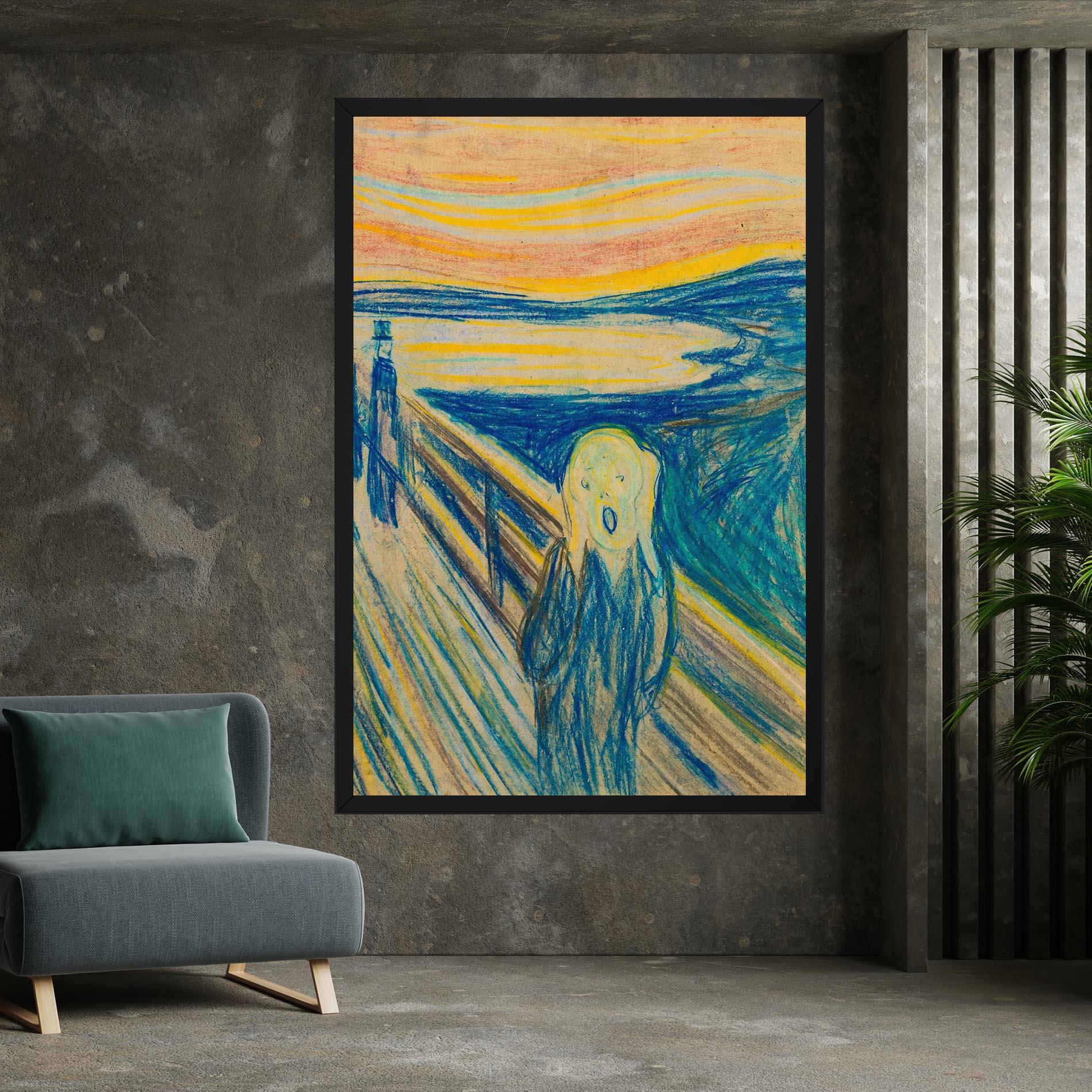 Картина на платно Skrik_1893 mockup 7