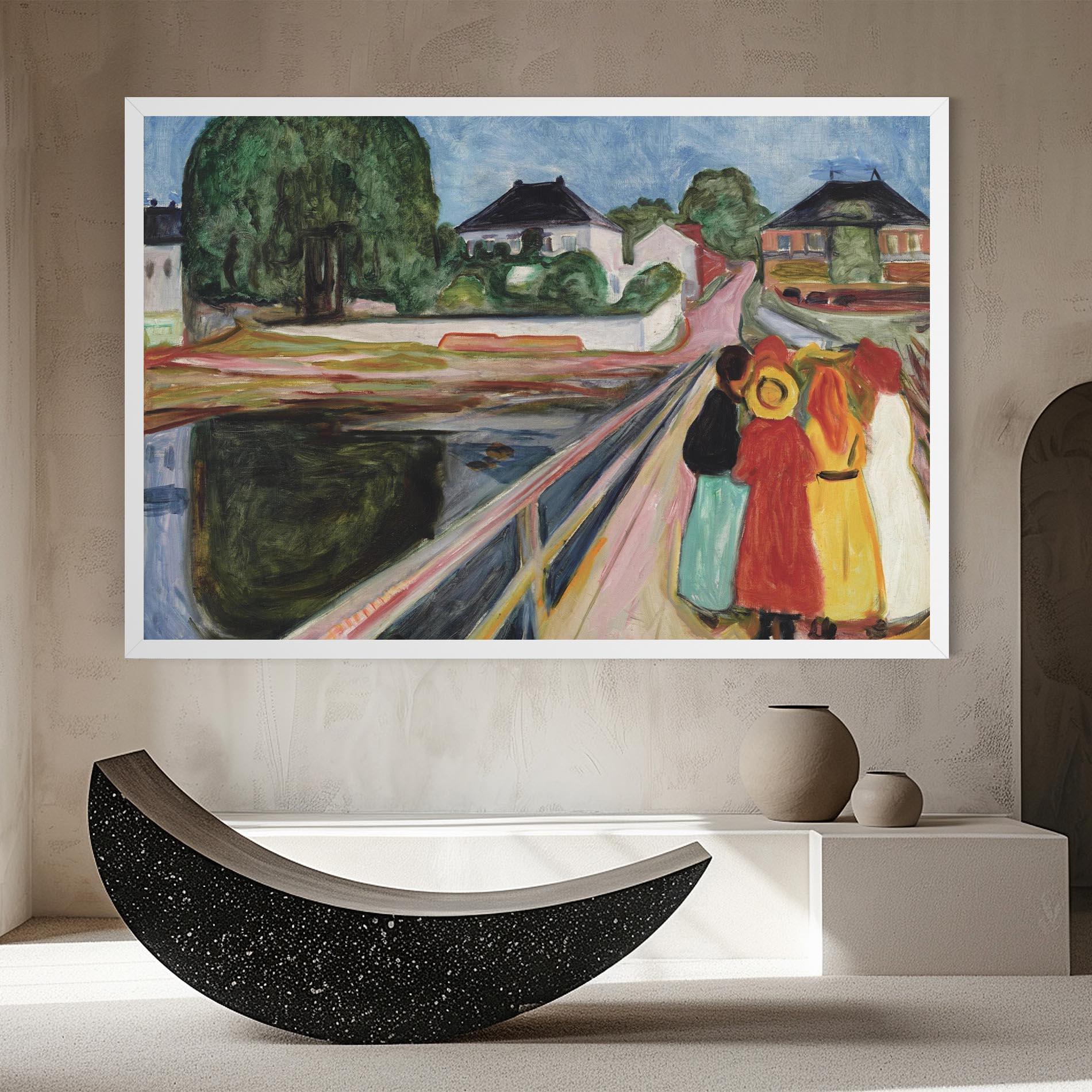 Картина на платно Pikene Pa Broen mockup 8