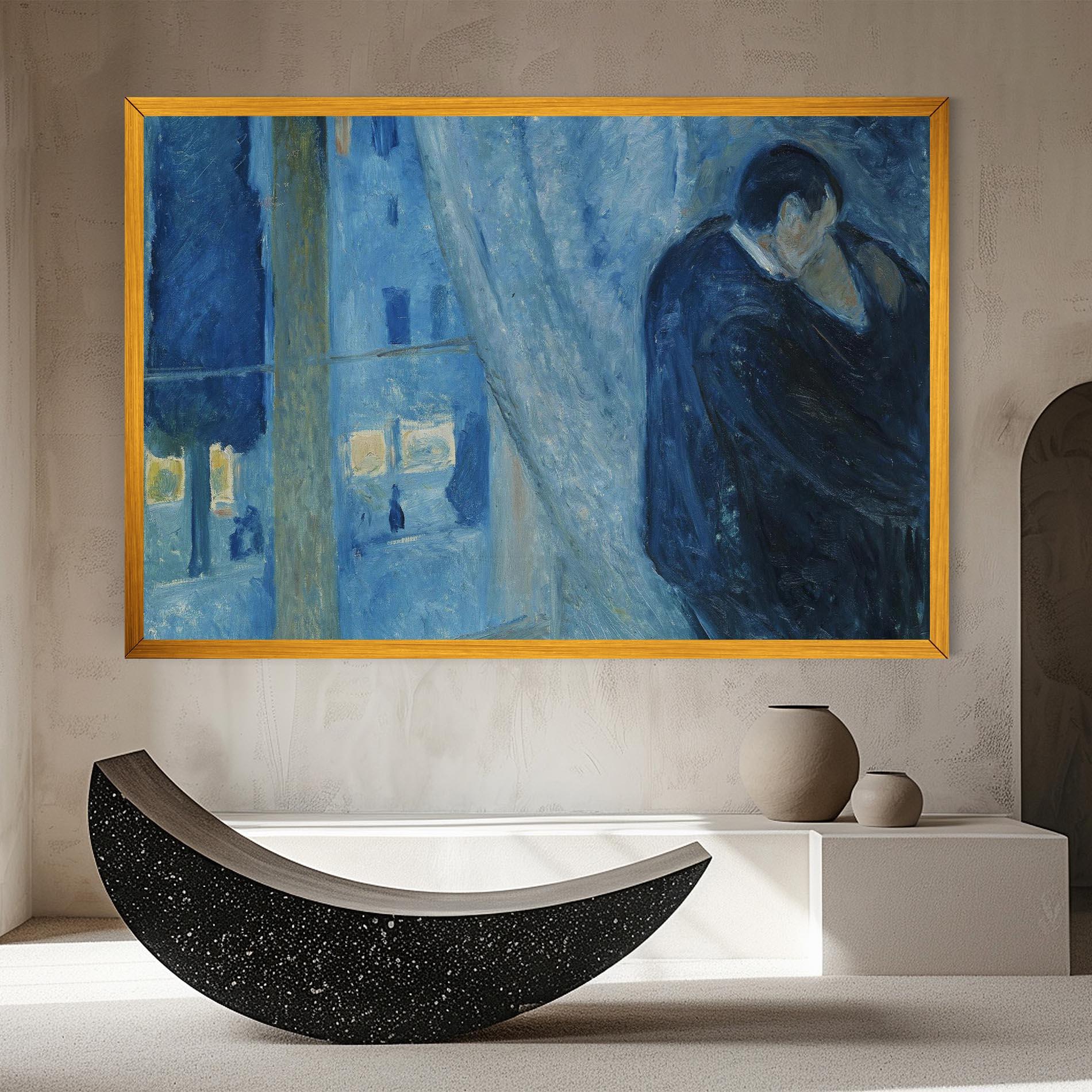 Картина на платно Kiss By The Window mockup 8