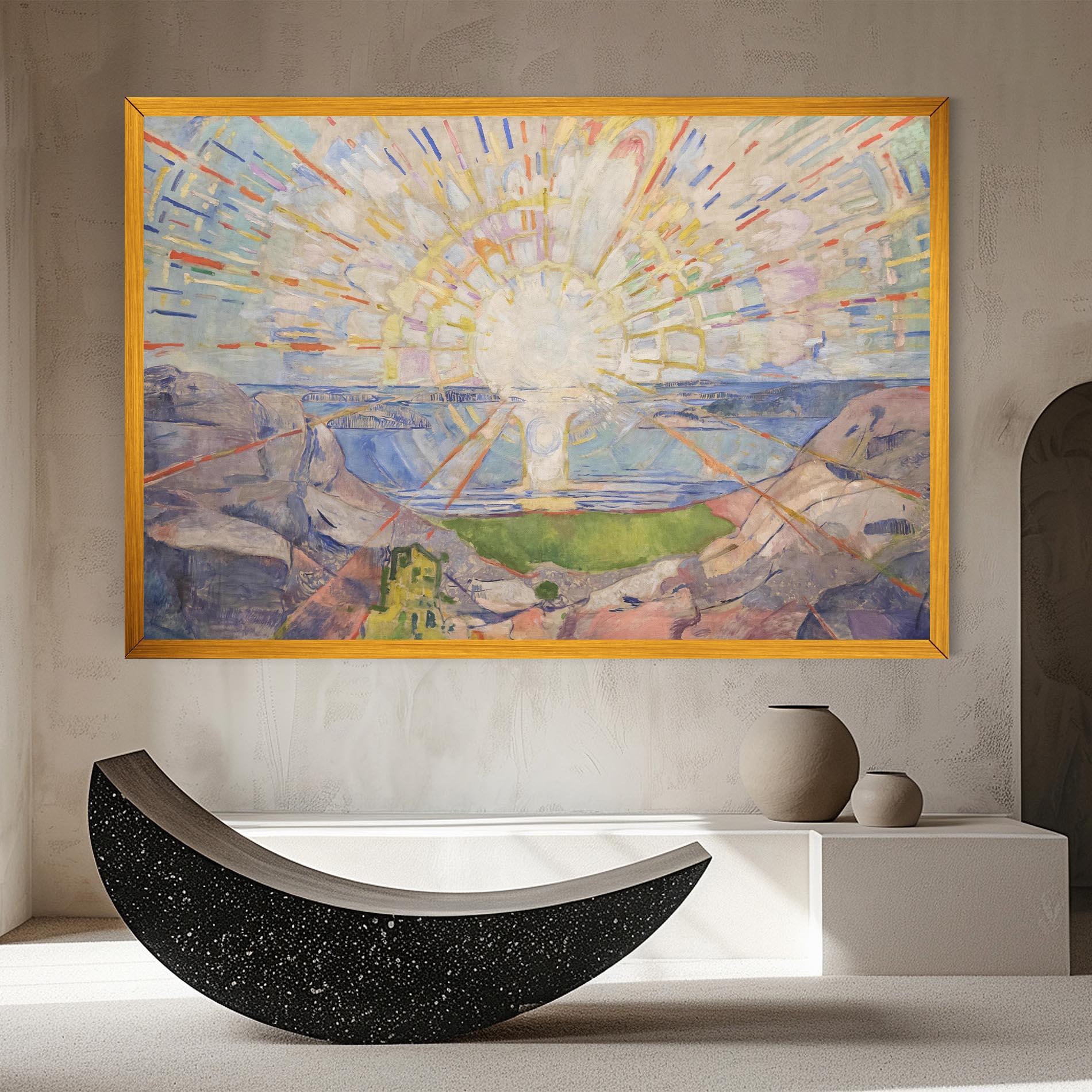 Картина на платно The Sun mockup 8