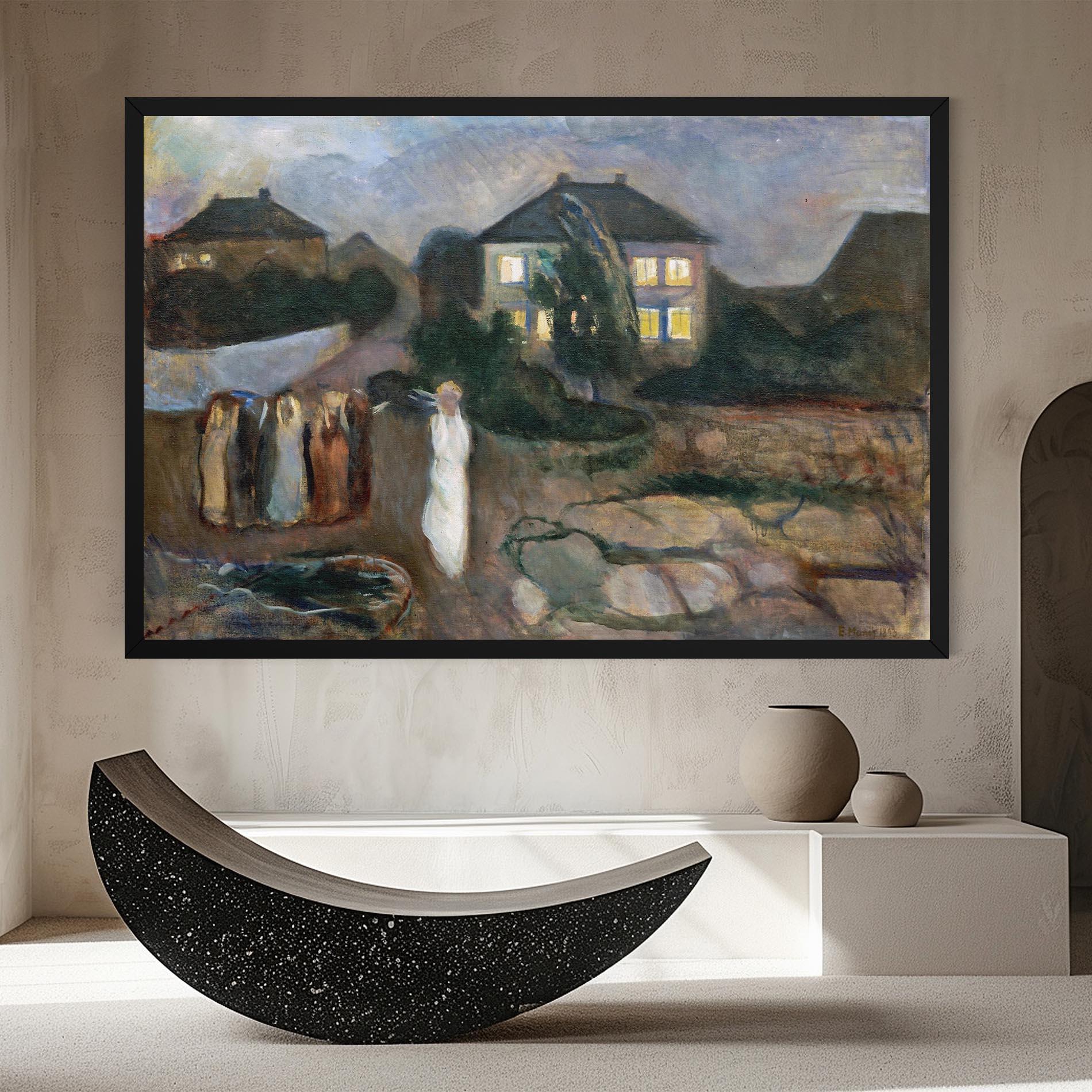 Картина на платно The Storm mockup 8