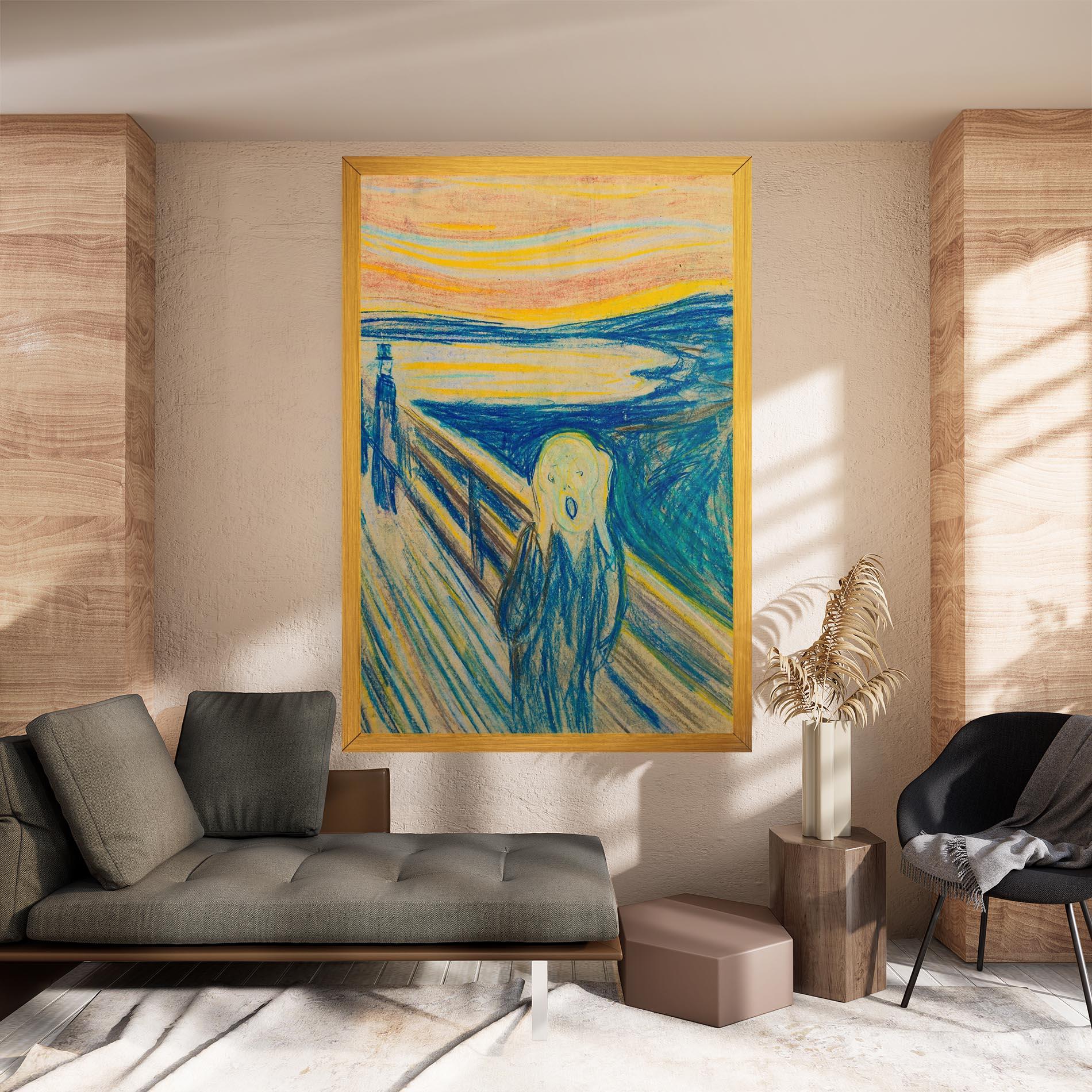 Картина на платно Skrik_1893 mockup 8