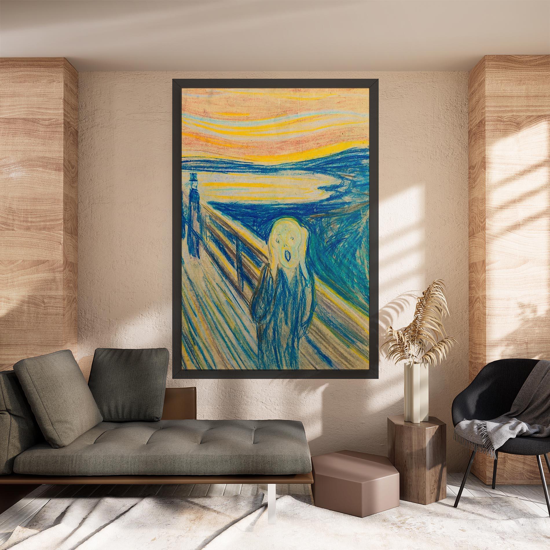 Картина на платно Skrik_1893 mockup 8