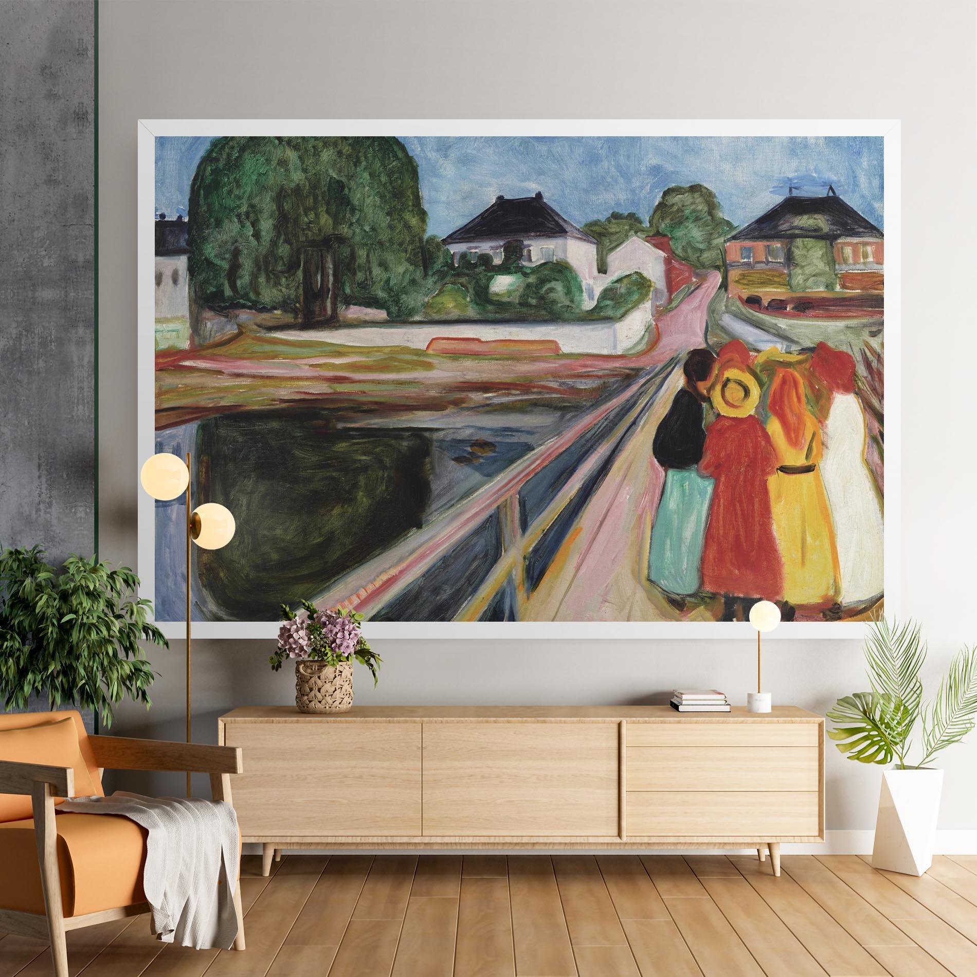 Картина на платно Pikene Pa Broen mockup 9