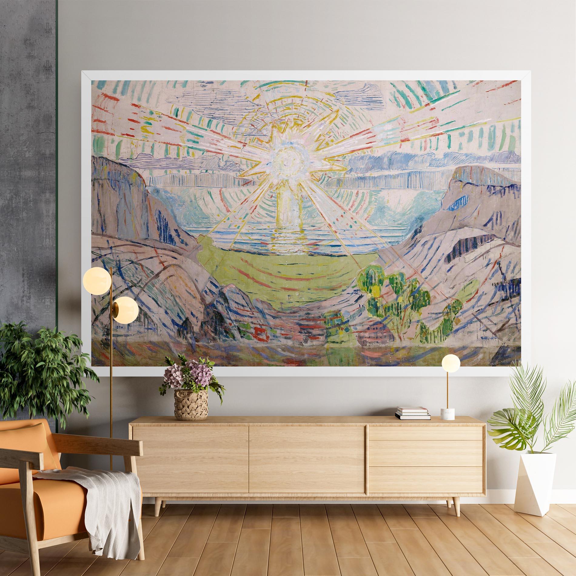 Картина на платно The Sun Art mockup 9