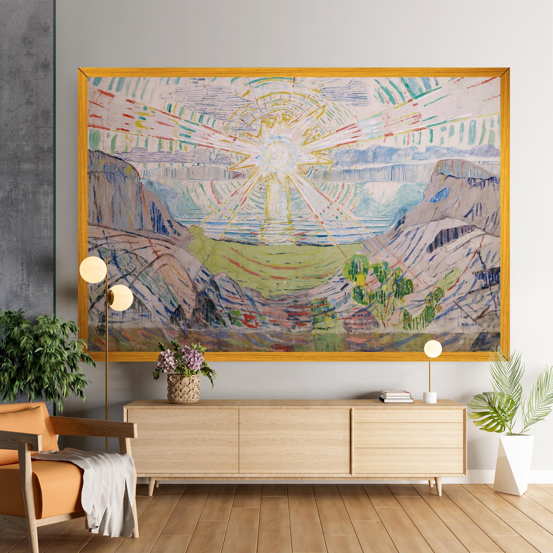 Картина на платно The Sun Art mockup 9