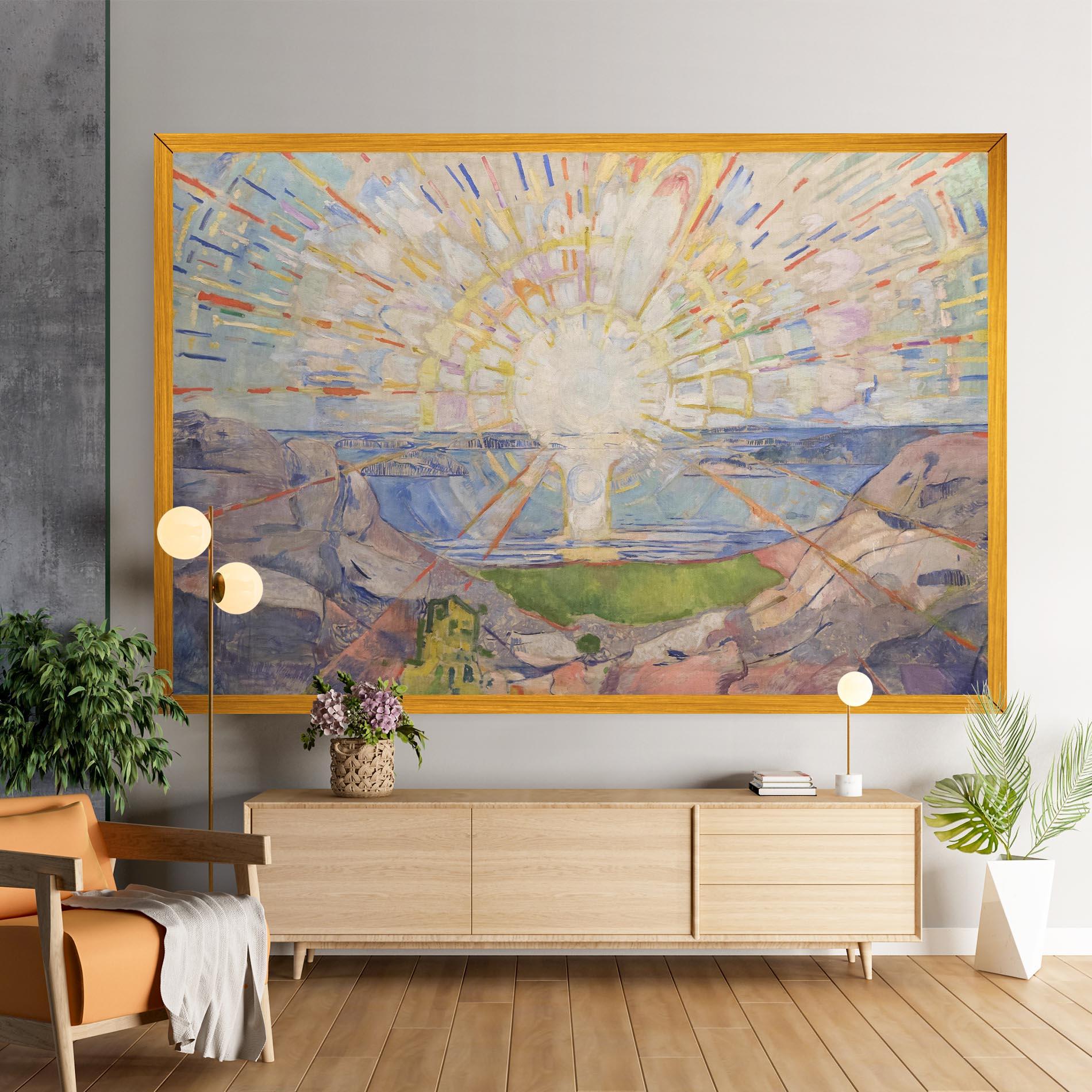 Картина на платно The Sun mockup 9