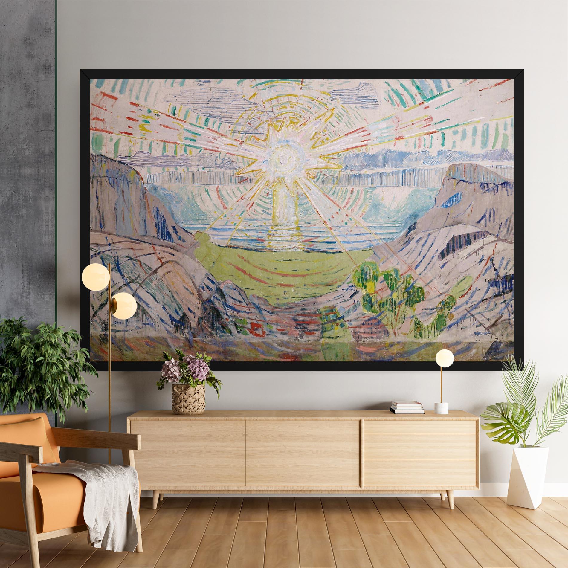 Картина на платно The Sun Art mockup 9