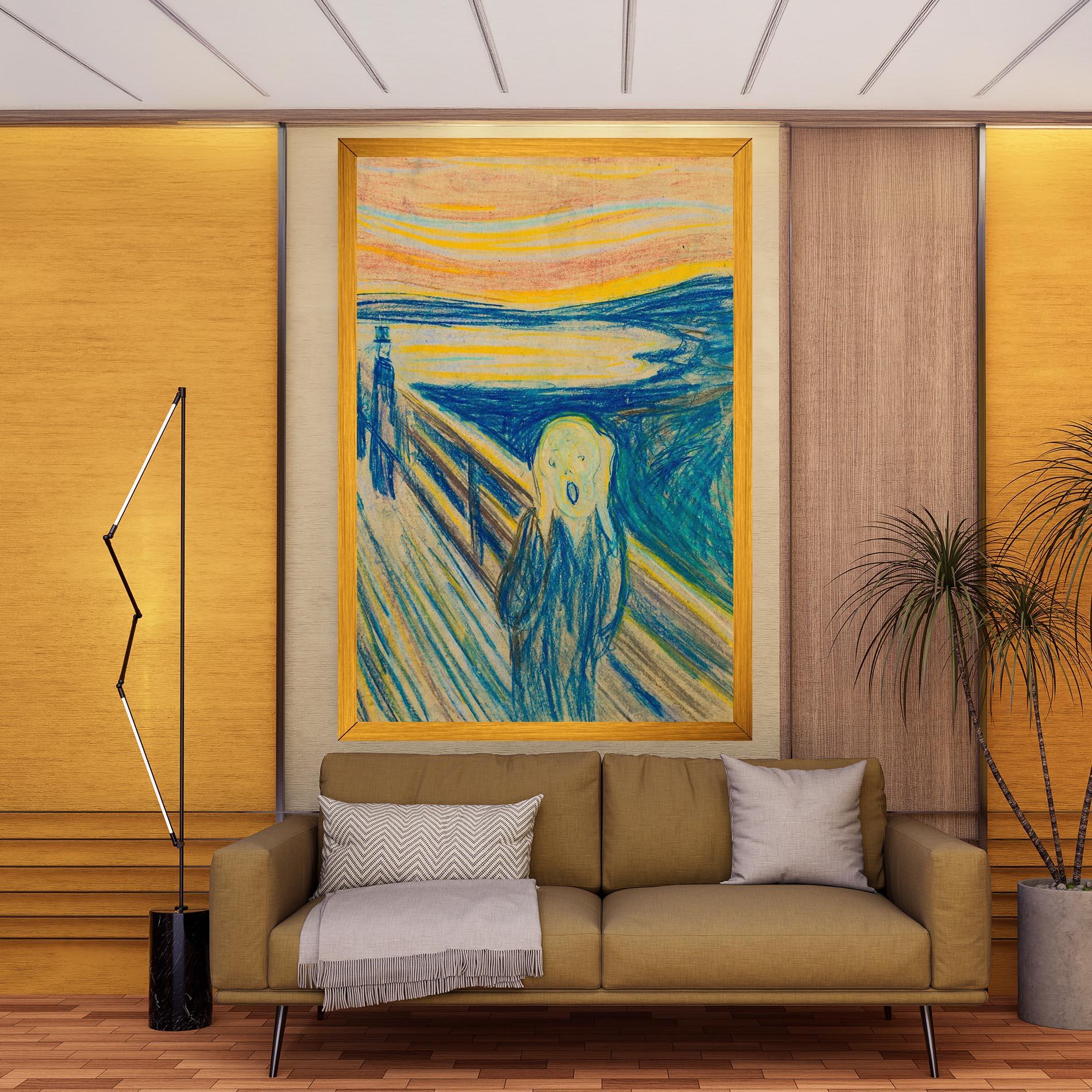 Картина на платно Skrik_1893 mockup 9