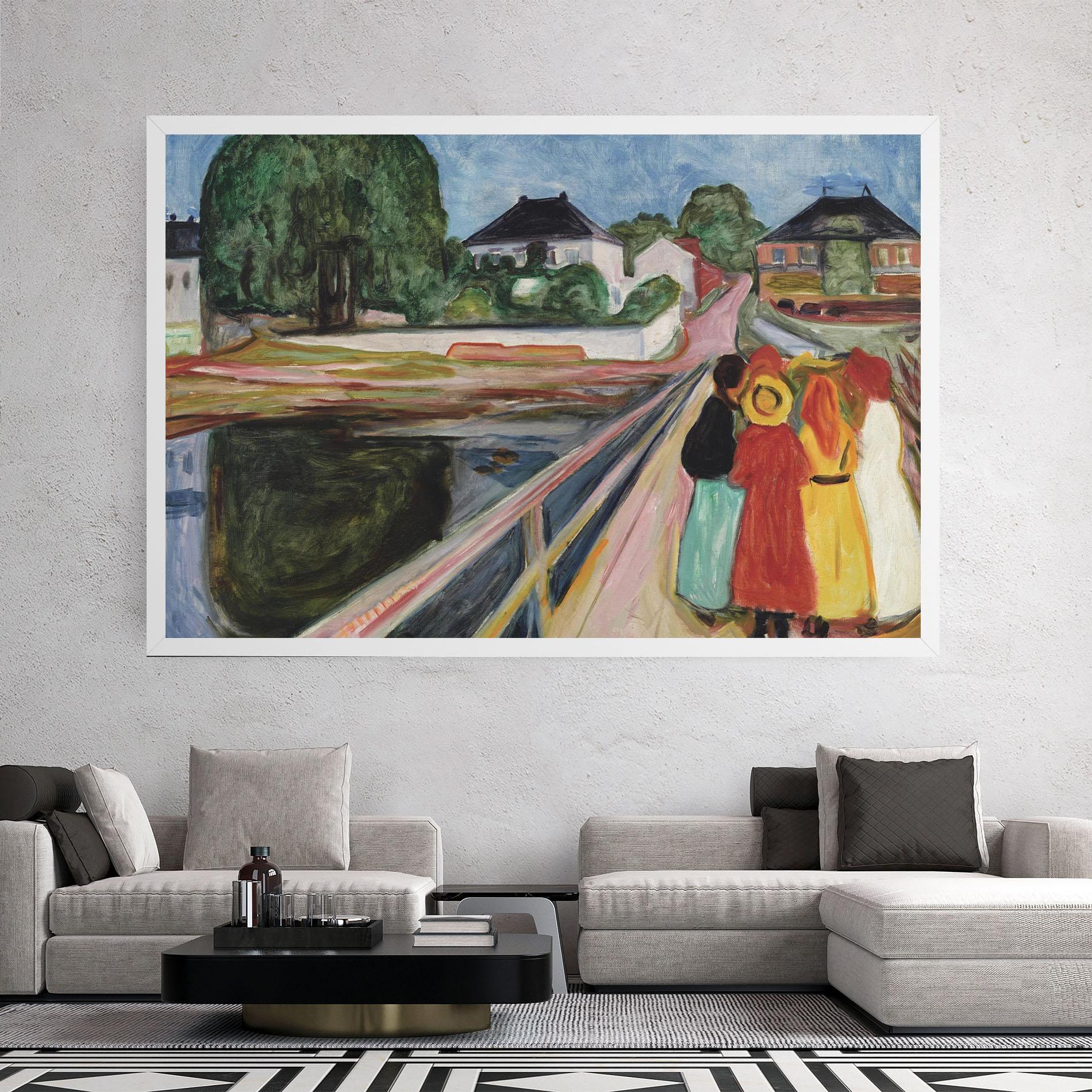 Картина на платно Pikene Pa Broen mockup 2