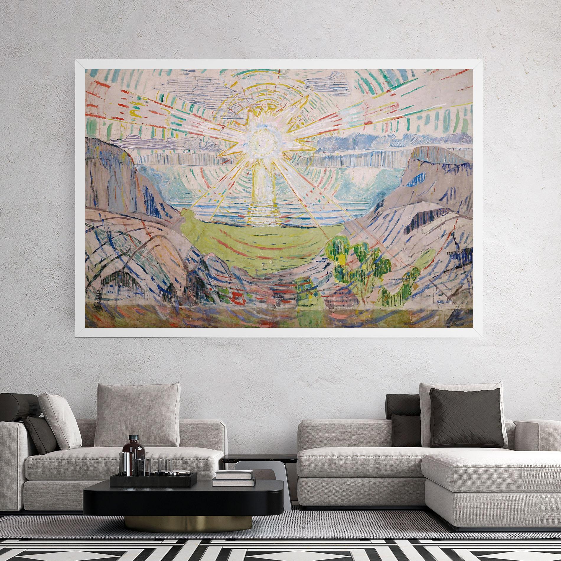 Картина на платно The Sun Art mockup 2