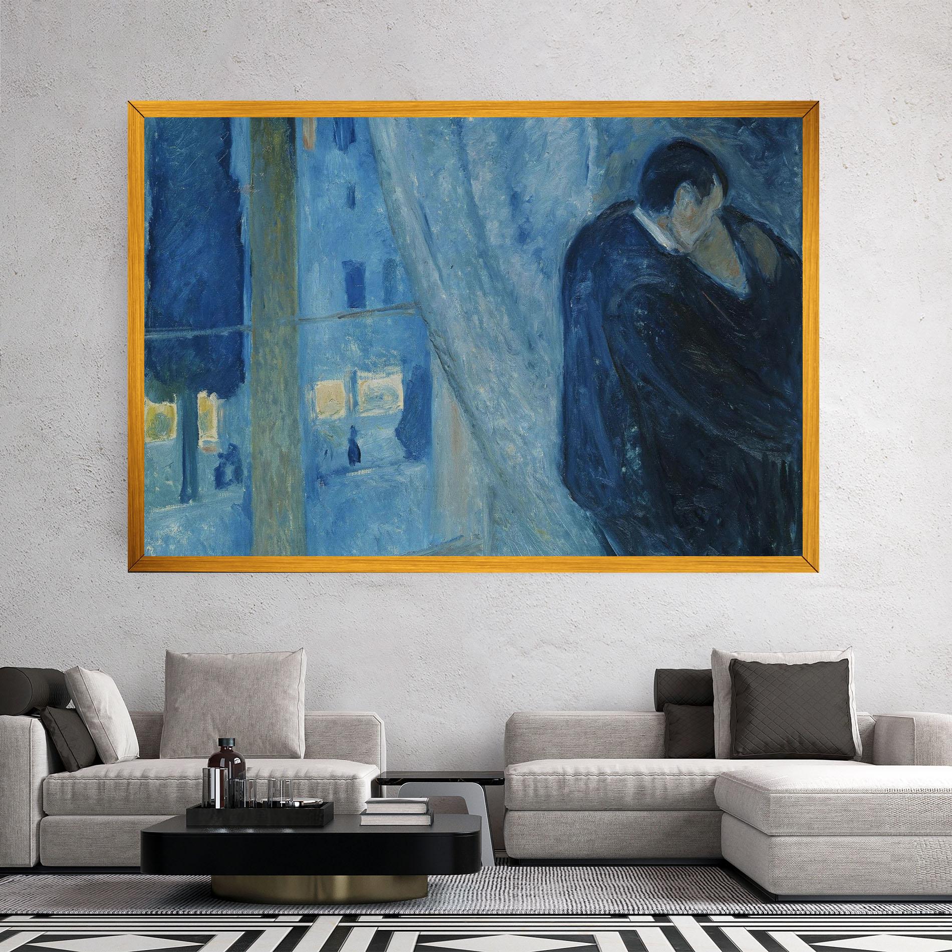 Картина на платно Kiss By The Window mockup 2