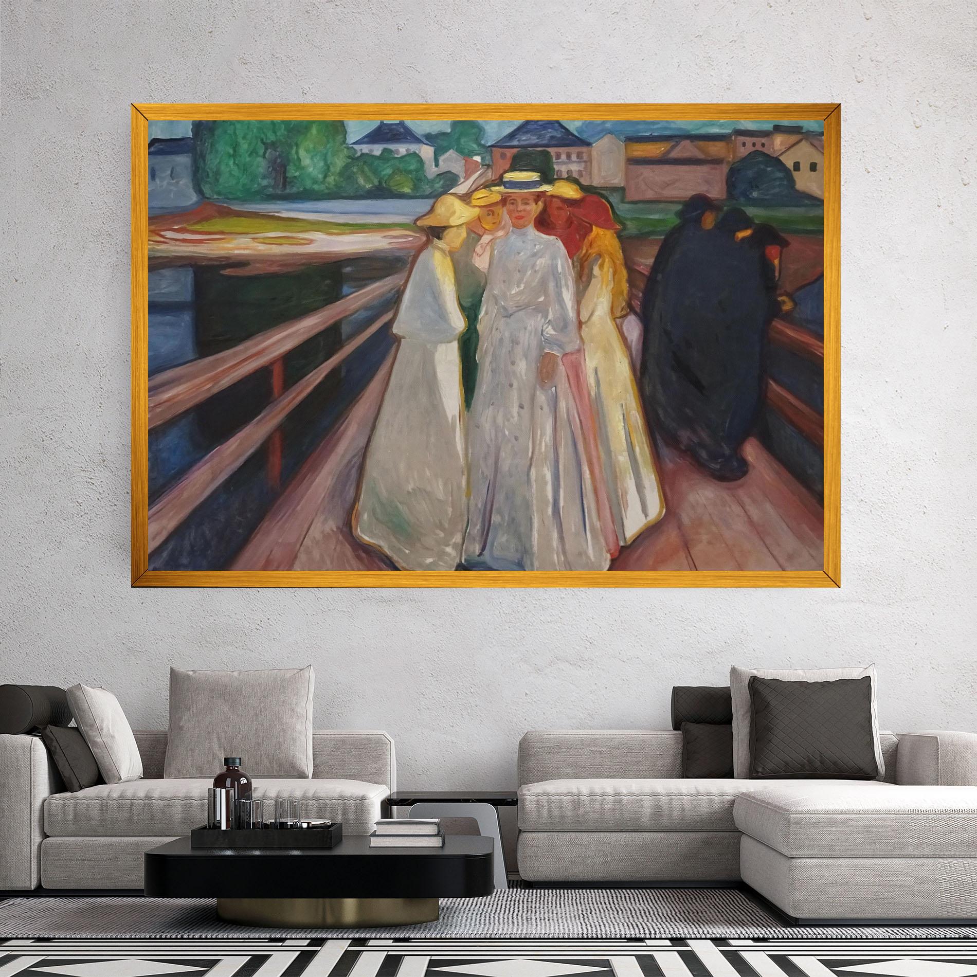 Картина на платно Munch Art mockup 2