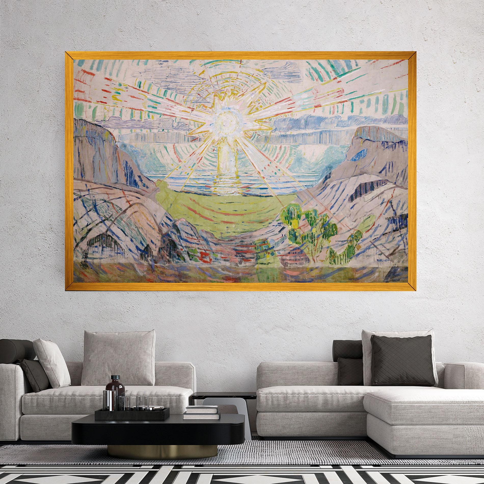 Картина на платно The Sun Art mockup 2