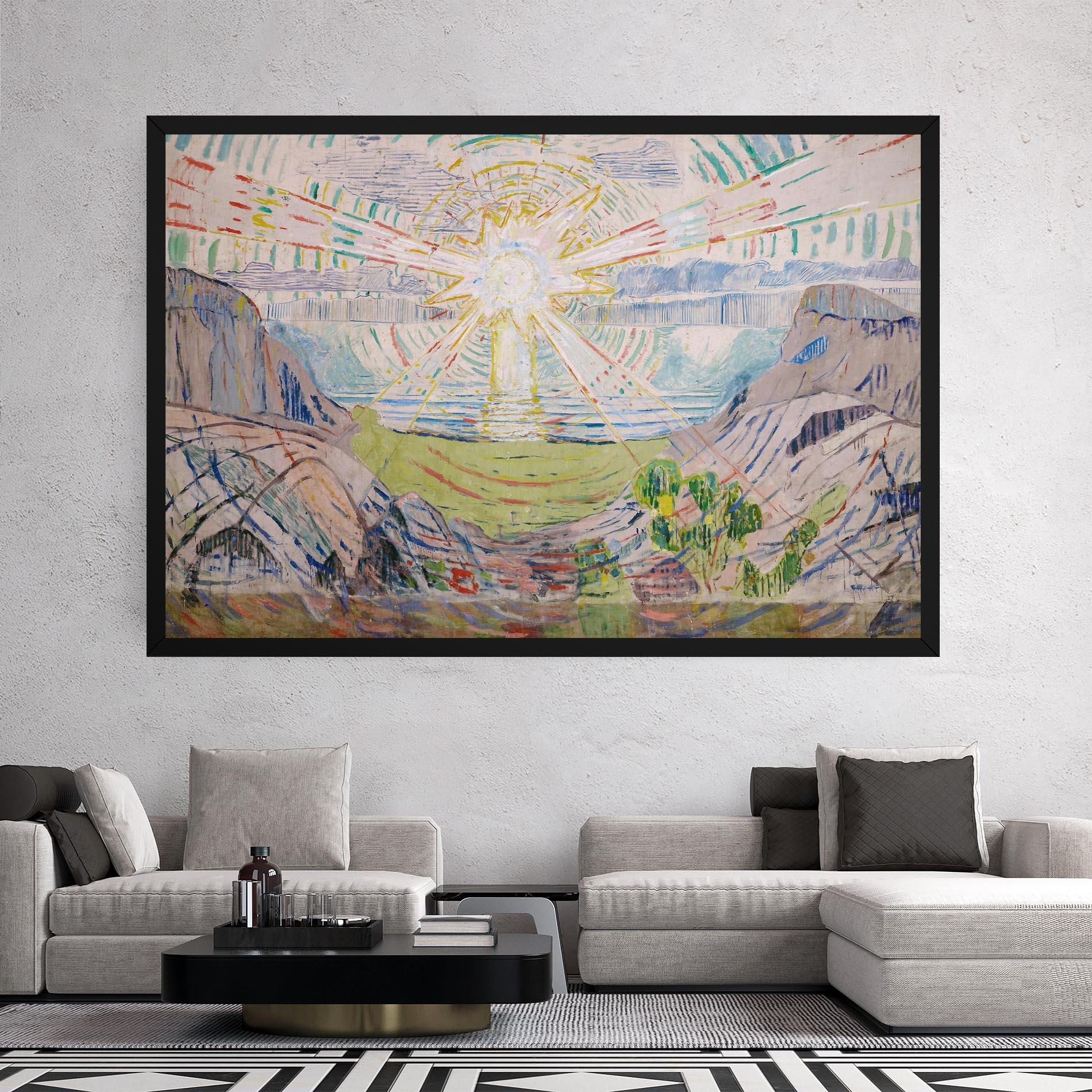 Картина на платно The Sun Art mockup 2