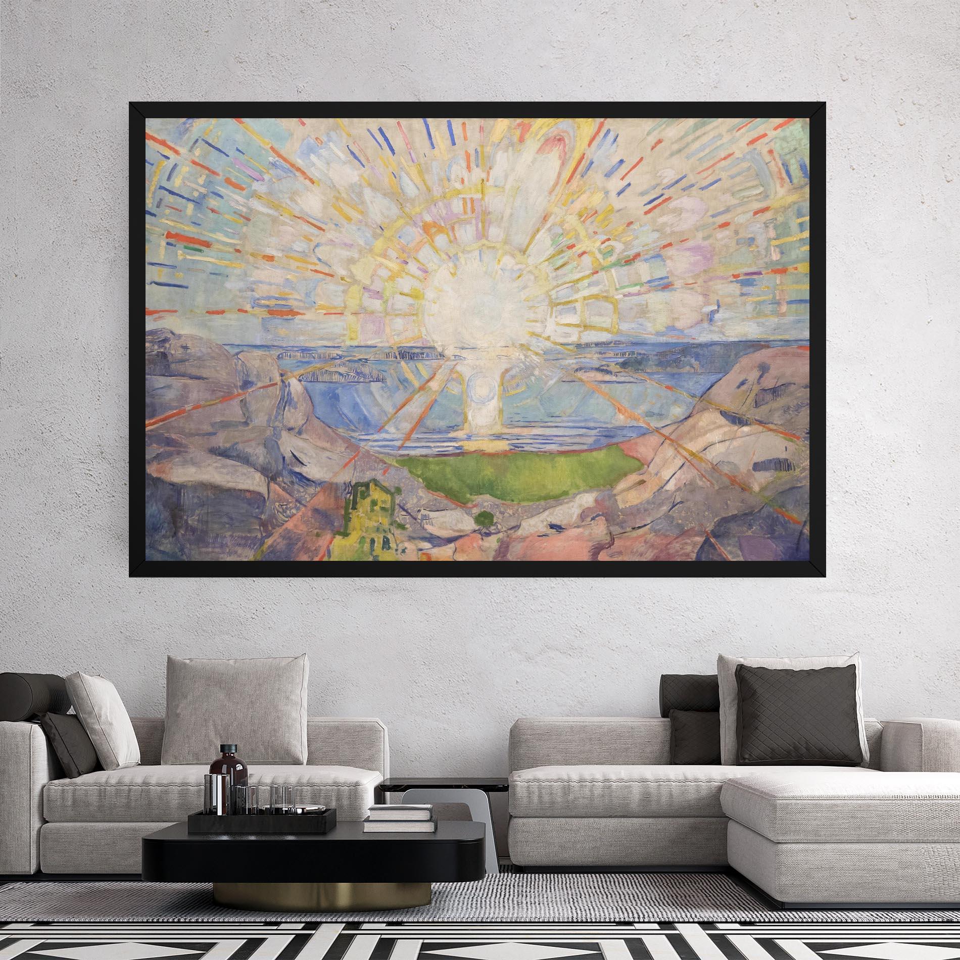 Картина на платно The Sun mockup 2