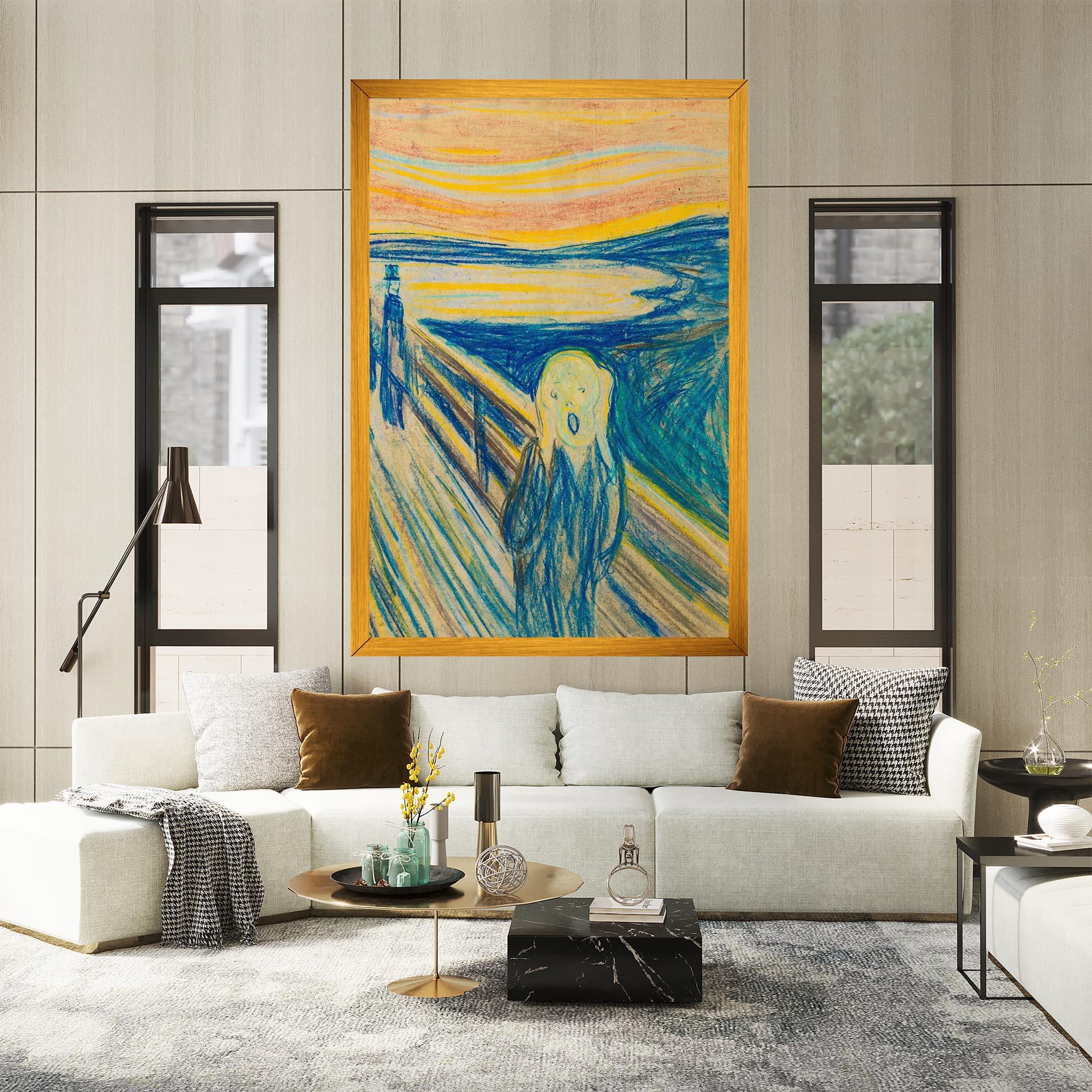 Картина на платно Skrik_1893 mockup 2