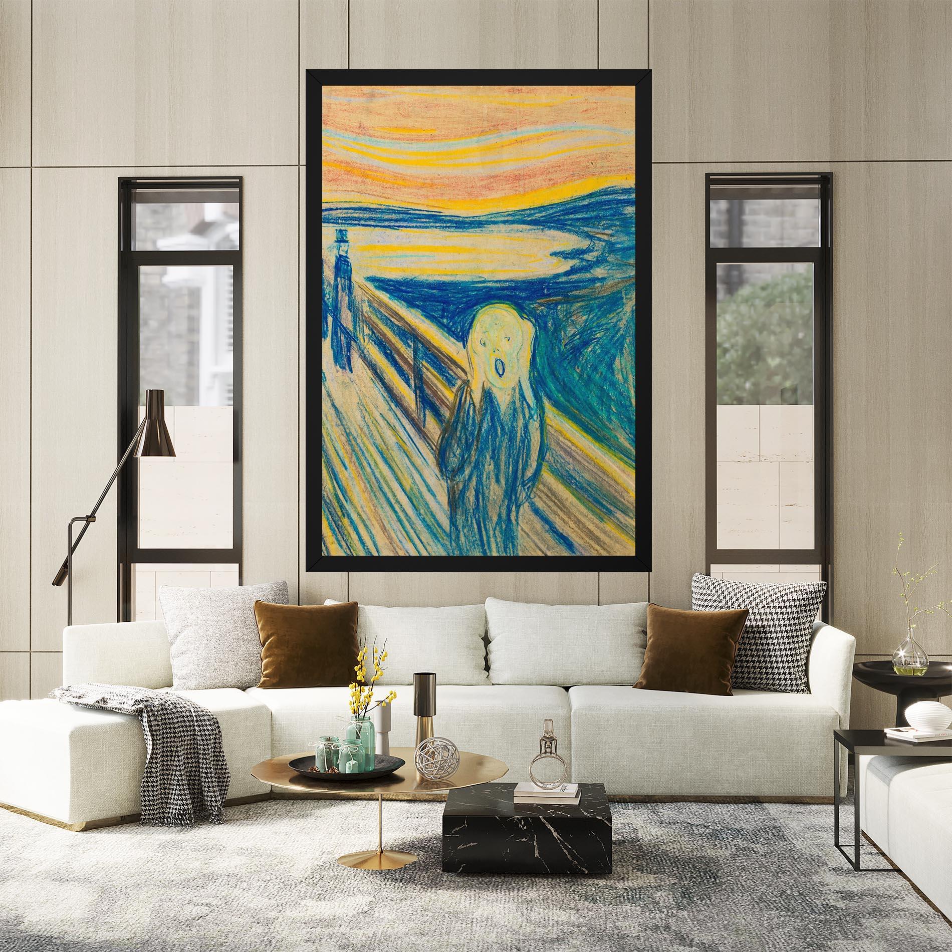 Картина на платно Skrik_1893 mockup 2