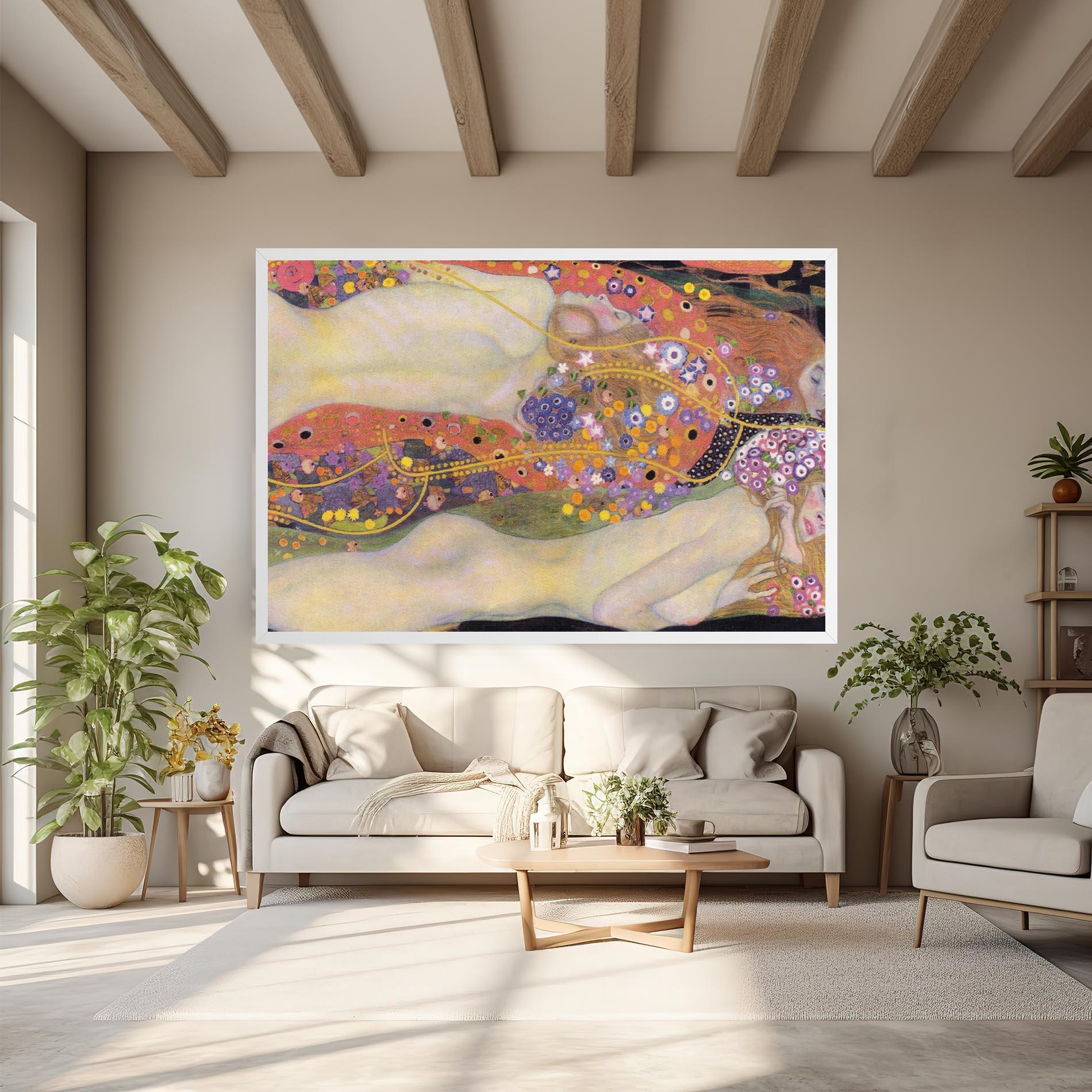 Картина на платно Water Serpents II mockup 6