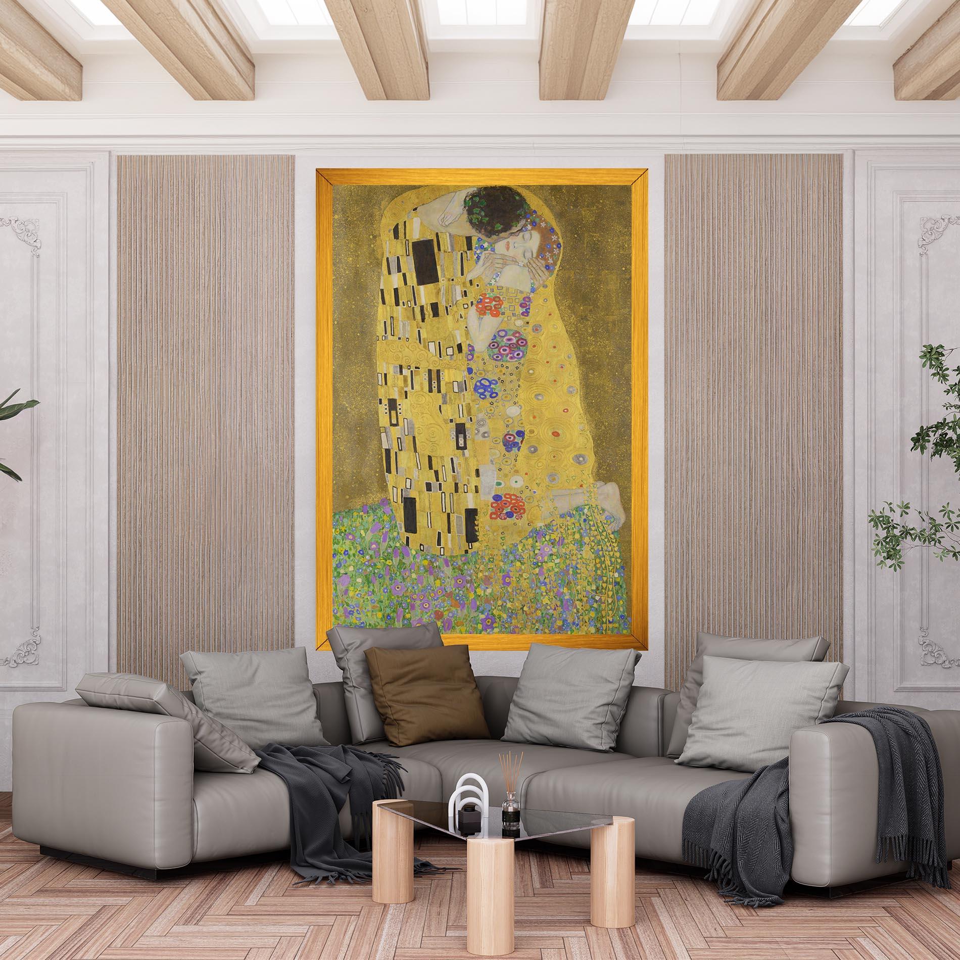 Картина на платно The Kiss mockup 6