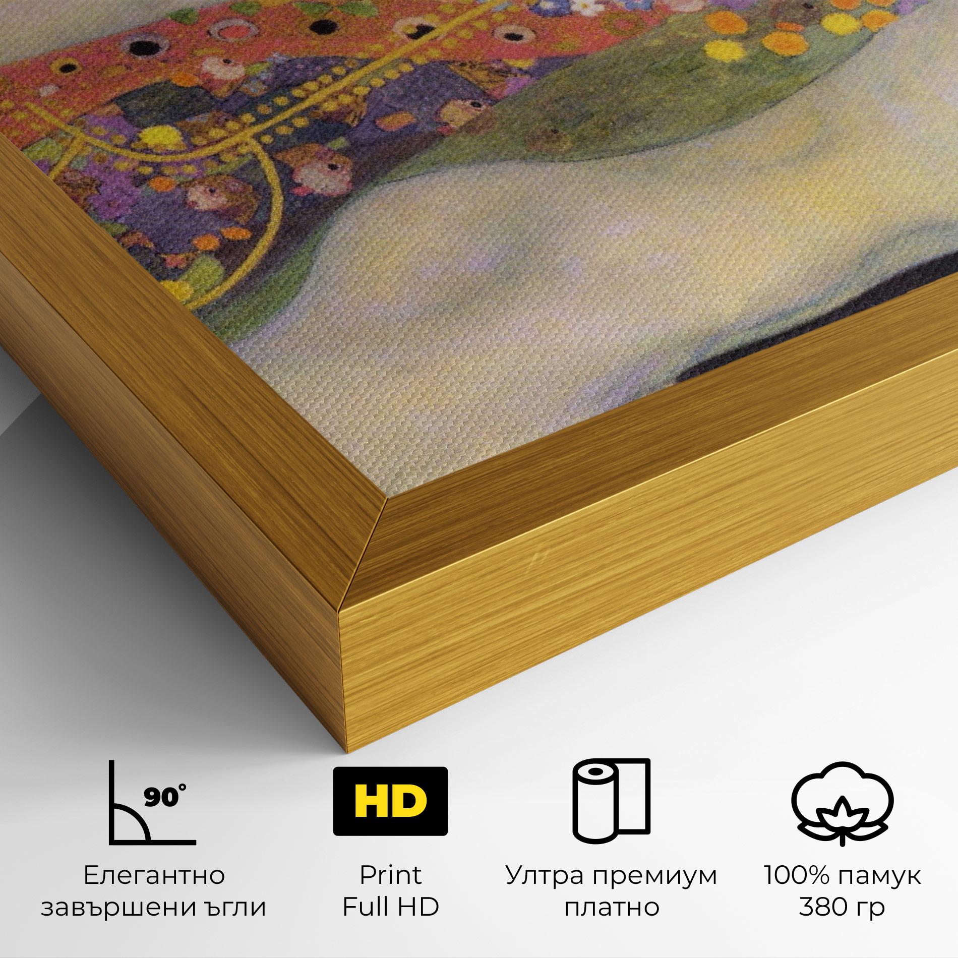 Картина на платно Water Serpents II mockup 4