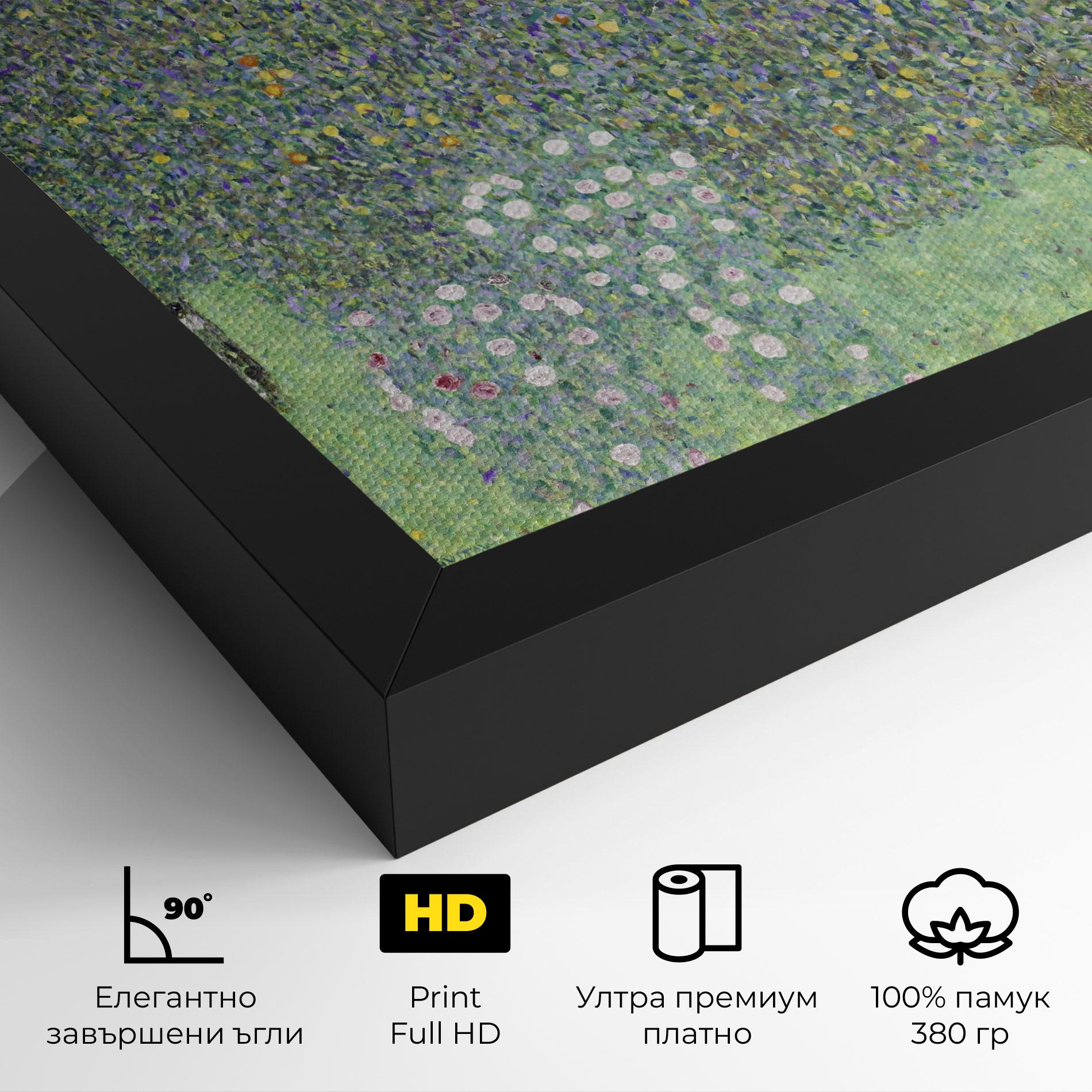 Картина на платно Rosebushes mockup 4