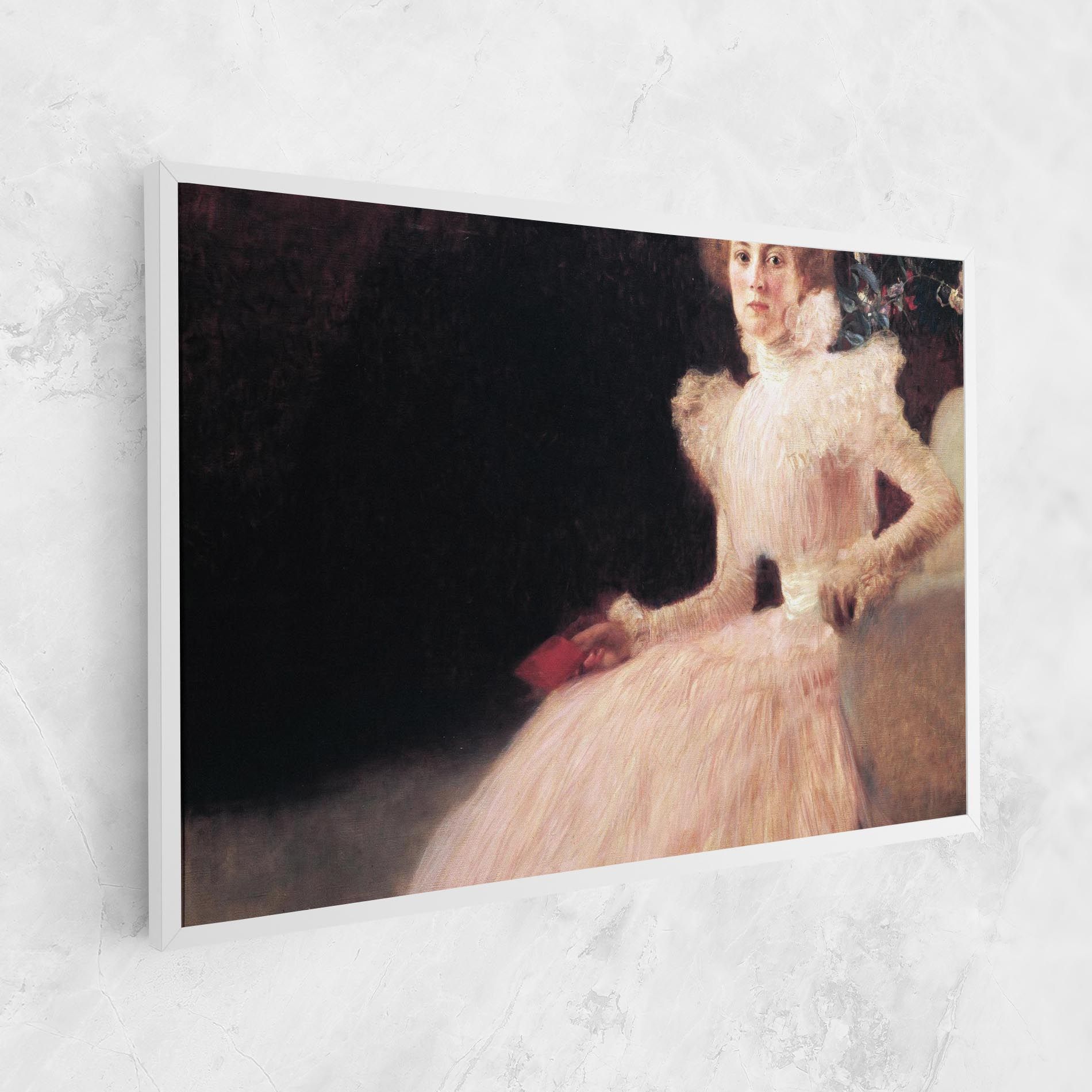 Gustav Klimt Pink Dress mockup 1