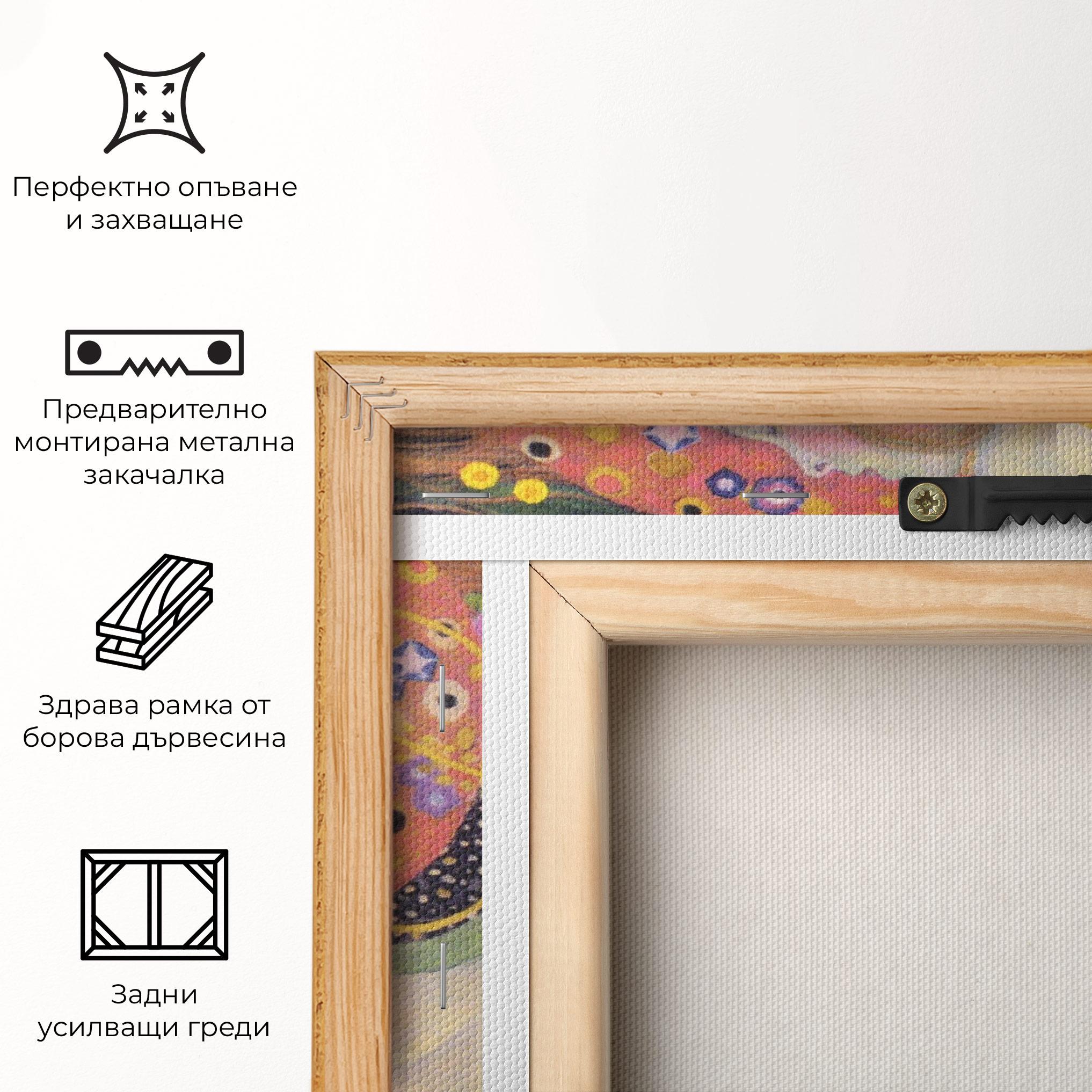 Картина на платно Water Serpents II mockup 5