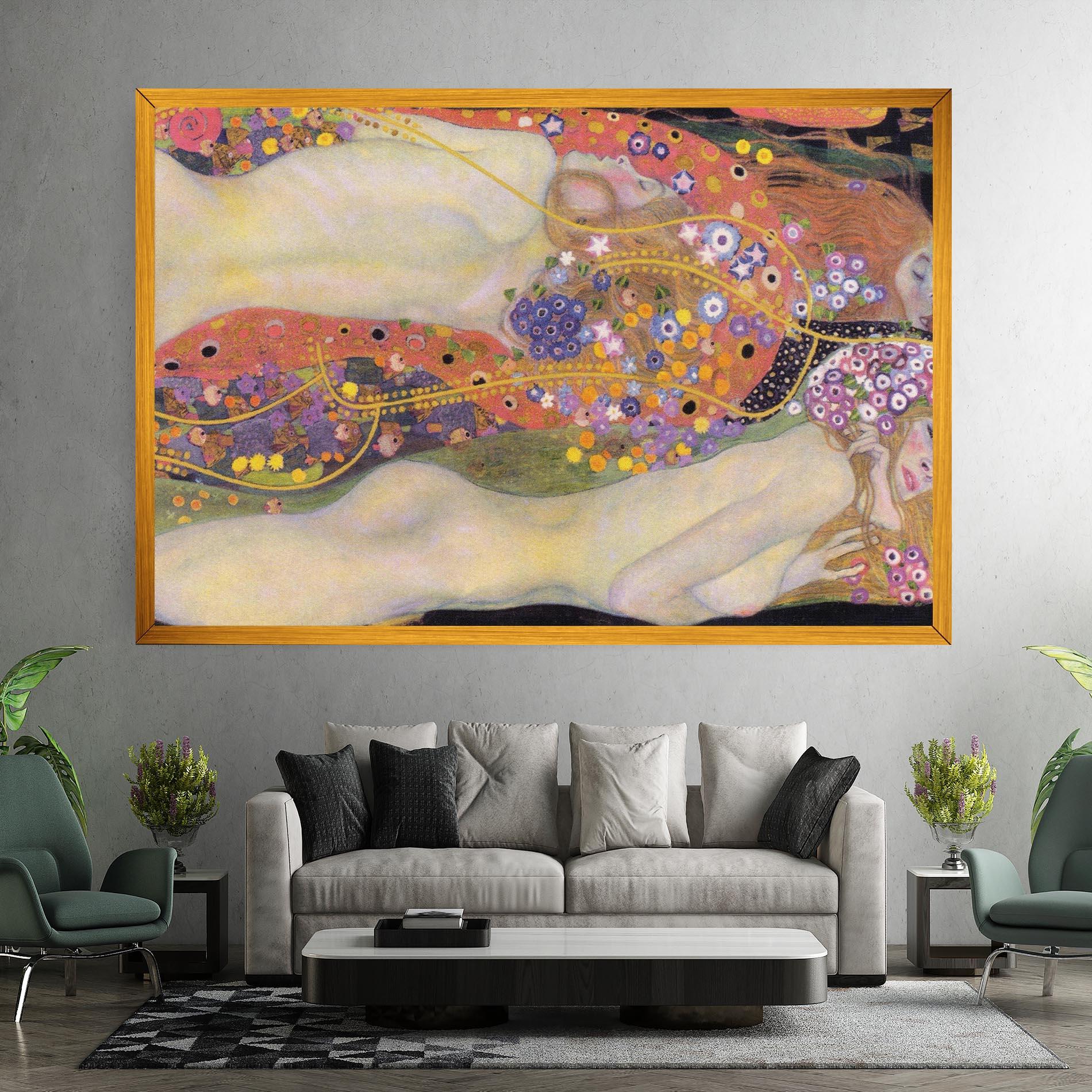 Картина на платно Water Serpents II mockup 7