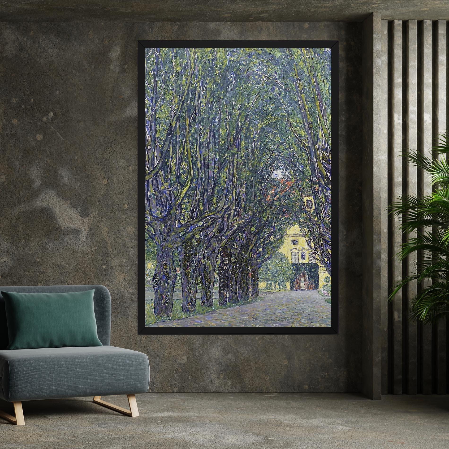 Картина на платно Allee At Schloss Kammer mockup 7