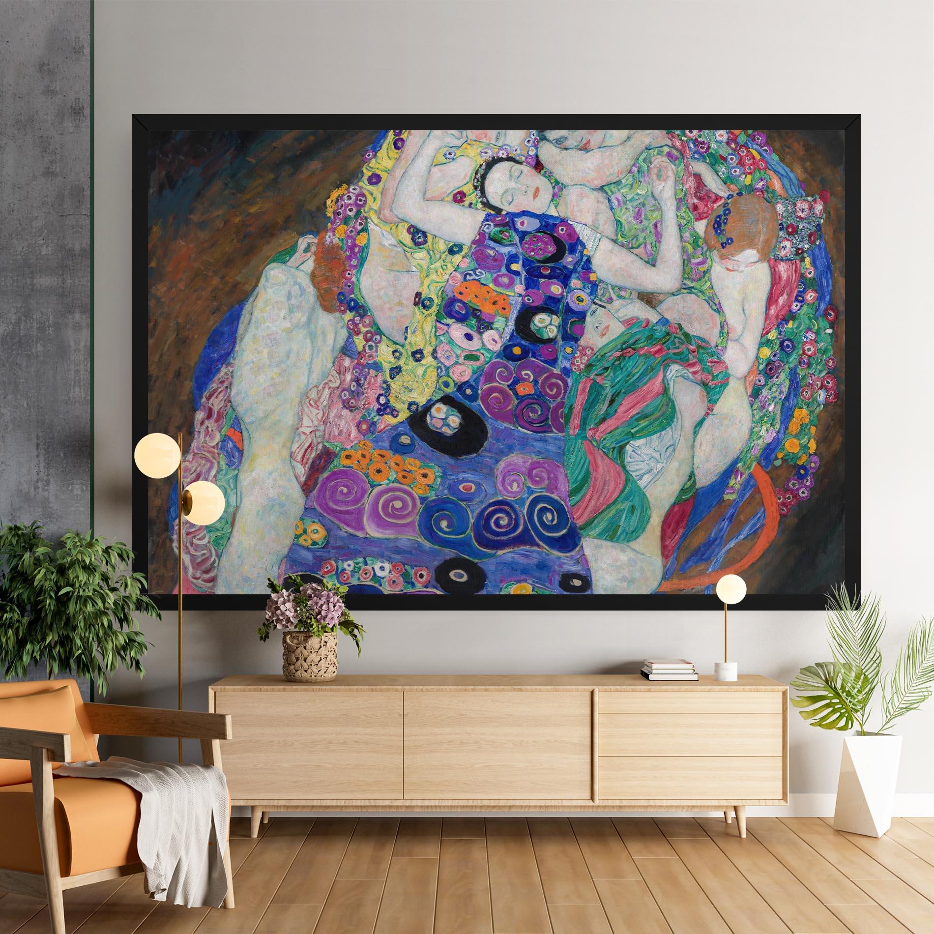 Картина на платно Klimt Die Jungfrau mockup 9