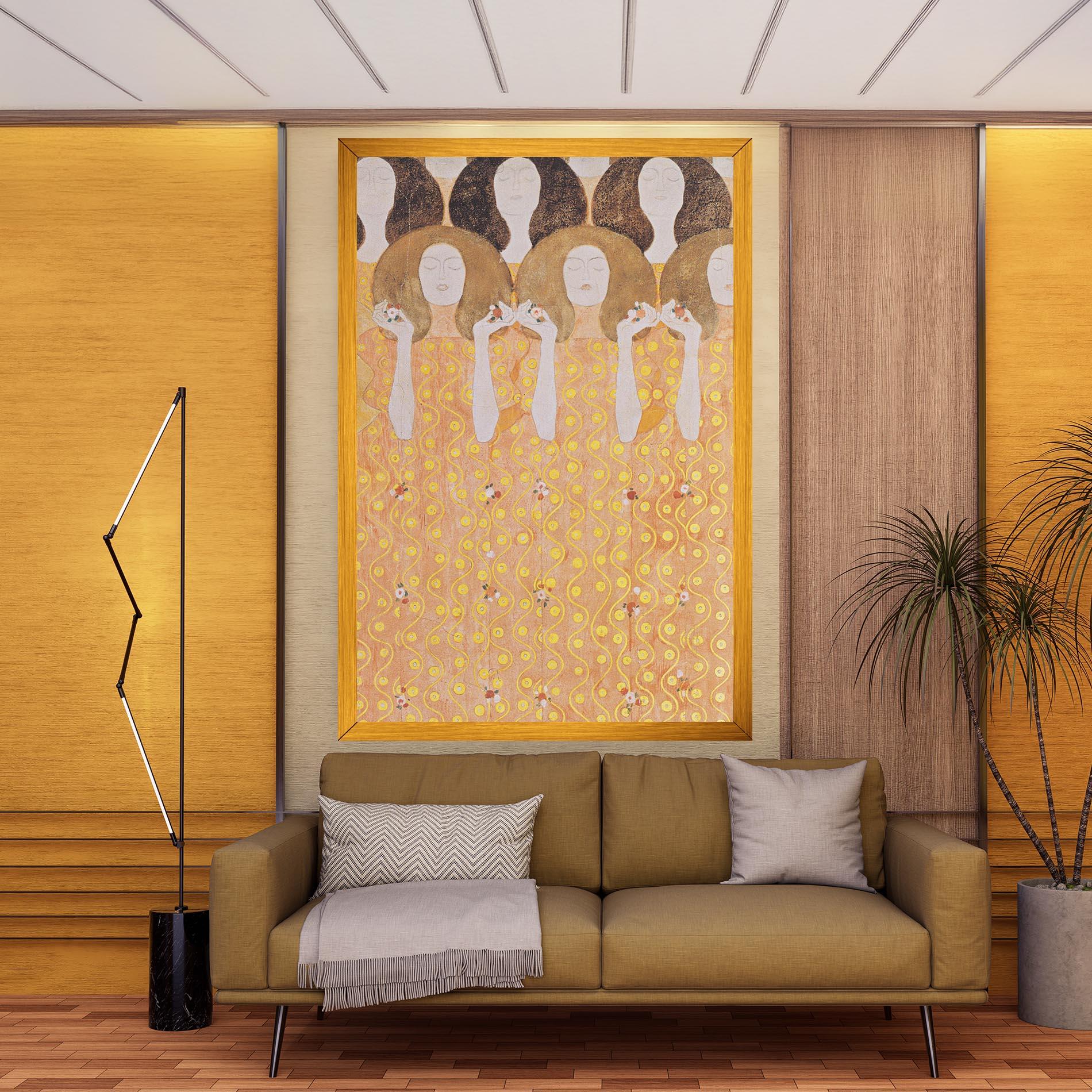 Картина на платно Beethoven Frieze mockup 9