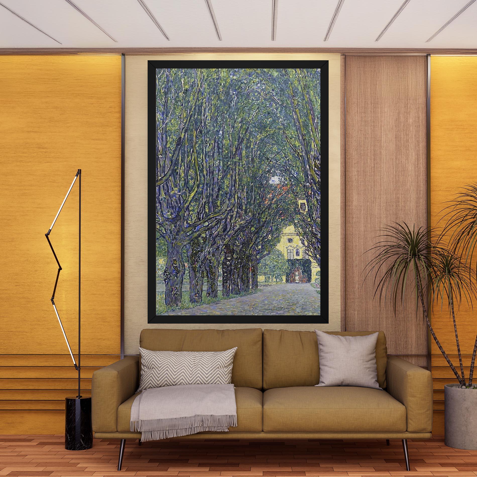 Картина на платно Allee At Schloss Kammer mockup 9