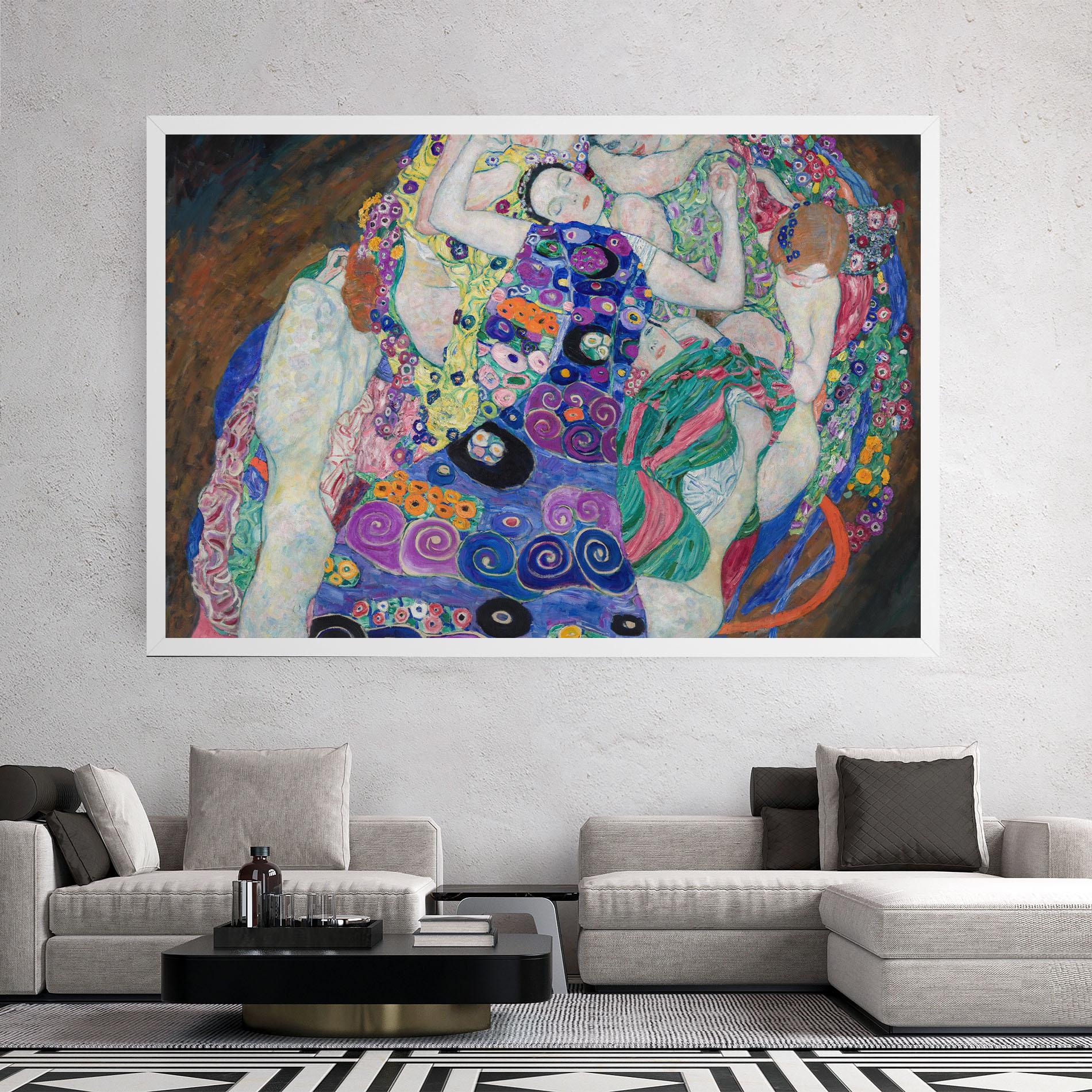 Картина на платно Klimt Die Jungfrau mockup 2