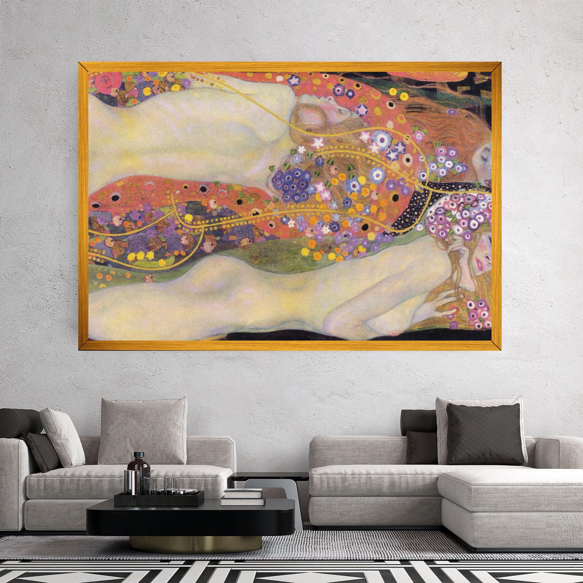 Картина на платно Water Serpents II mockup 2