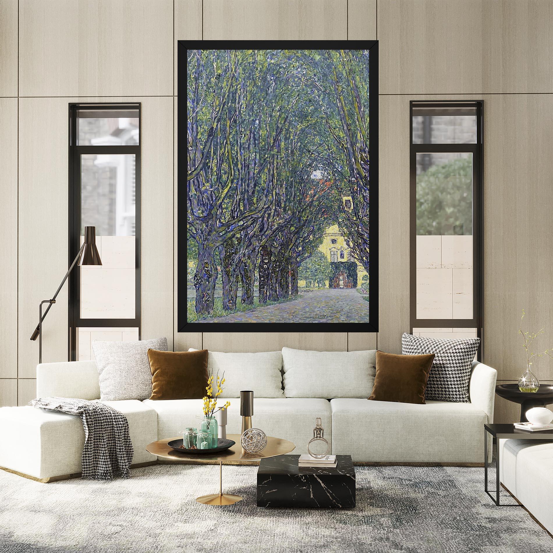 Картина на платно Allee At Schloss Kammer mockup 2