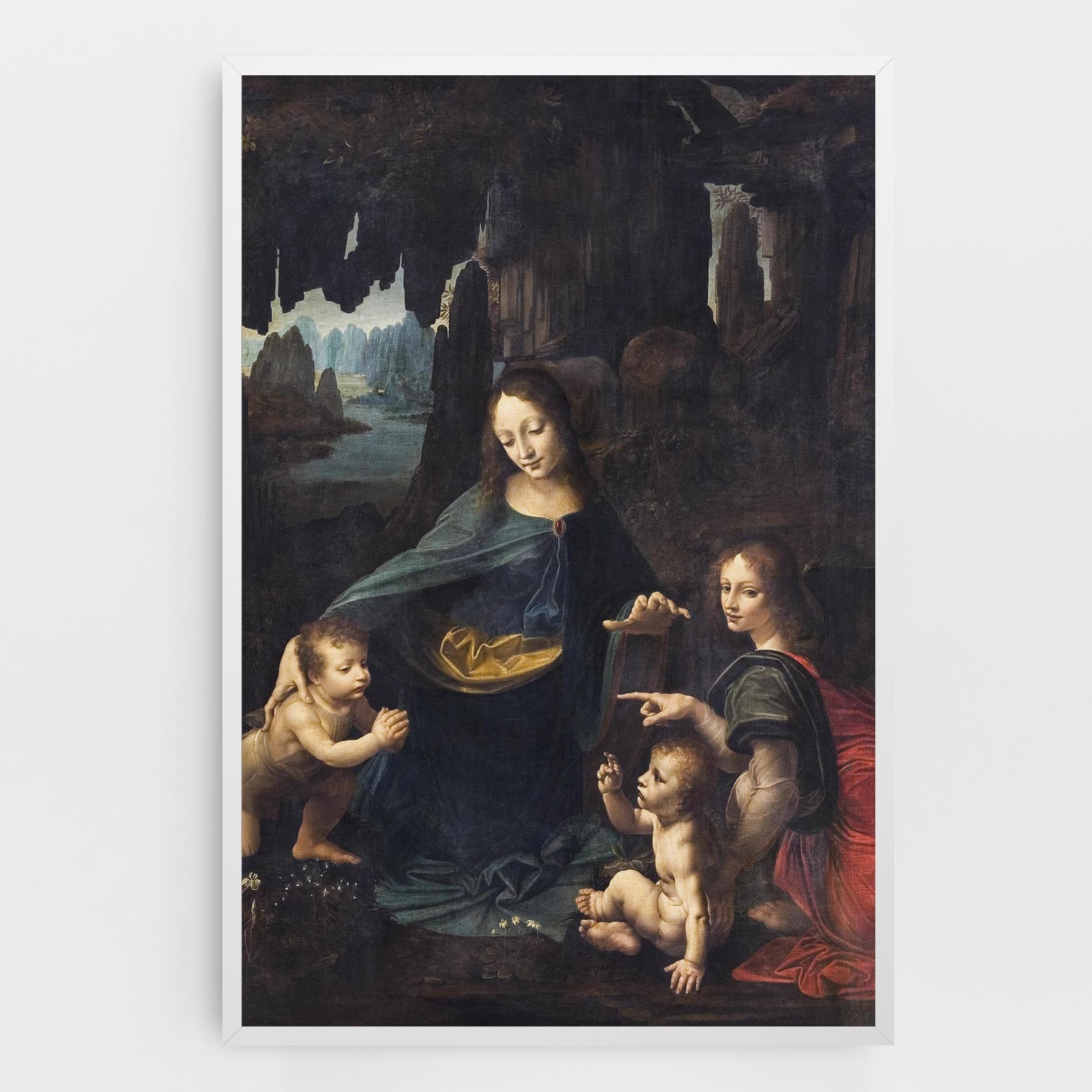 The Virgin Of The Rocks Leonardo Da Vinci mockup 0