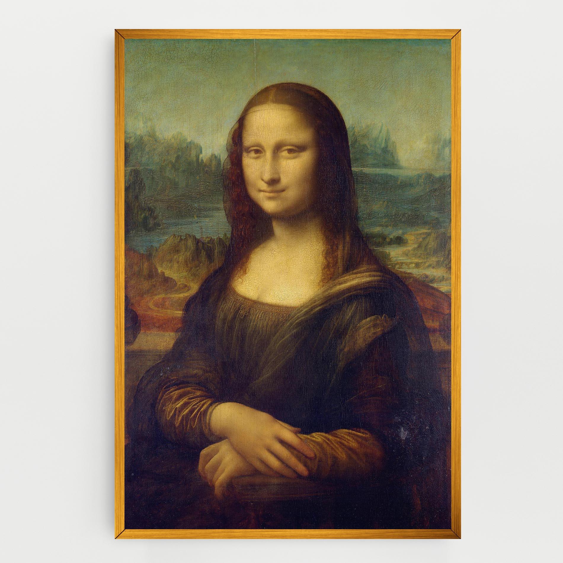 Картина на платно Gioconda By Leonardo Da Vinci mockup 0
