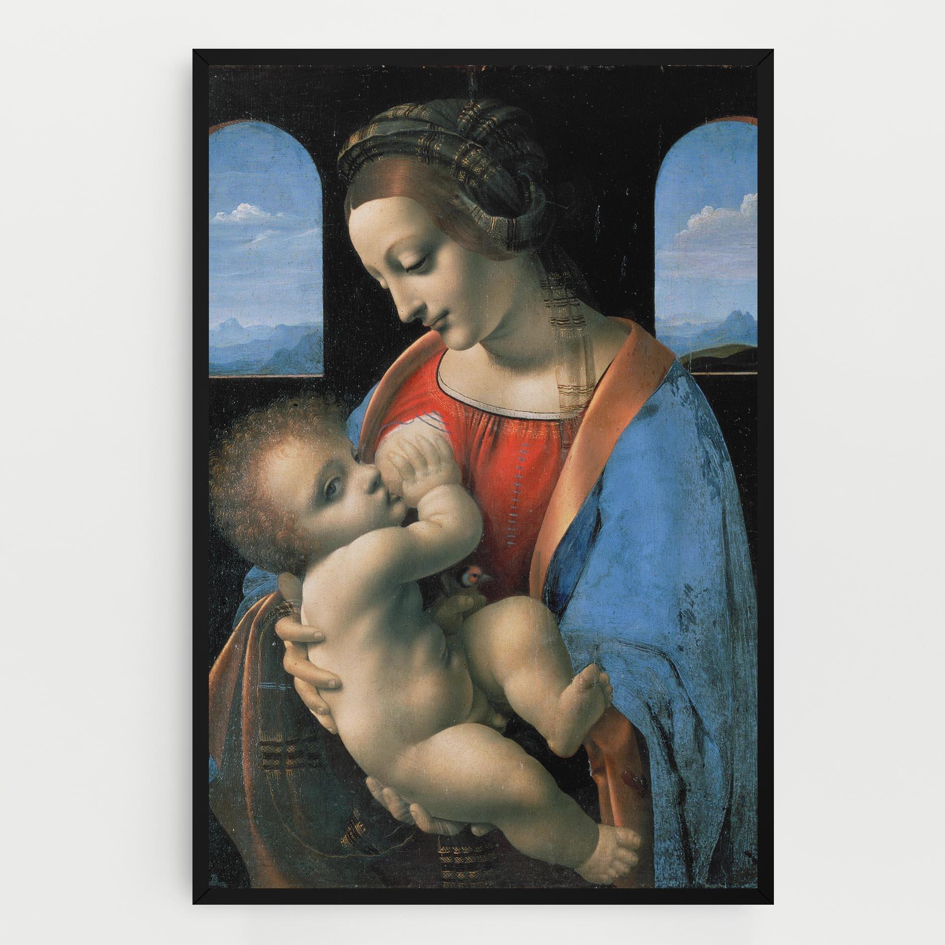 Картина на платно Leonardo Da Vinci Attributed Madonna Litta mockup 0