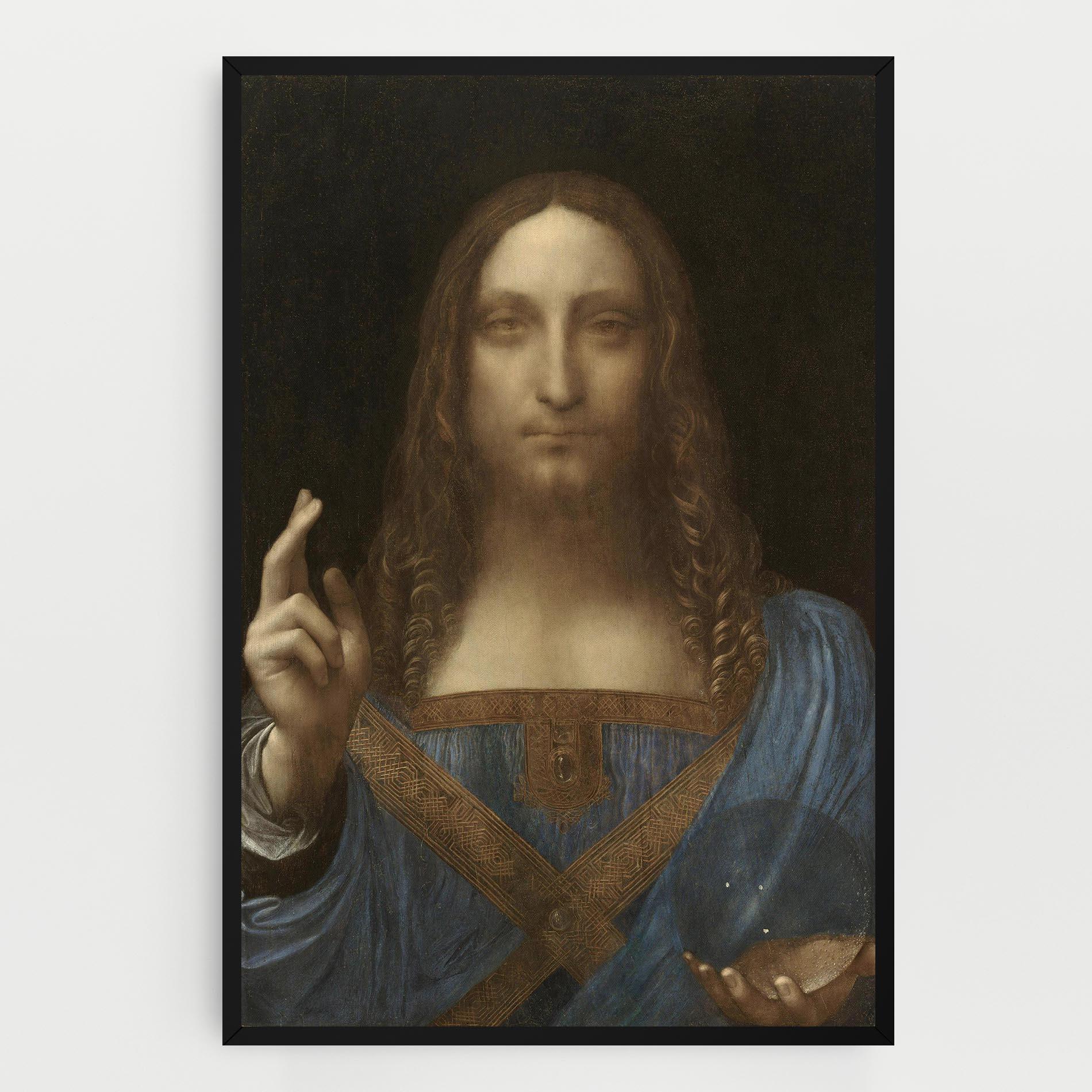 Картина на платно Leonardo Da Vinci Salvator Mundi mockup 0