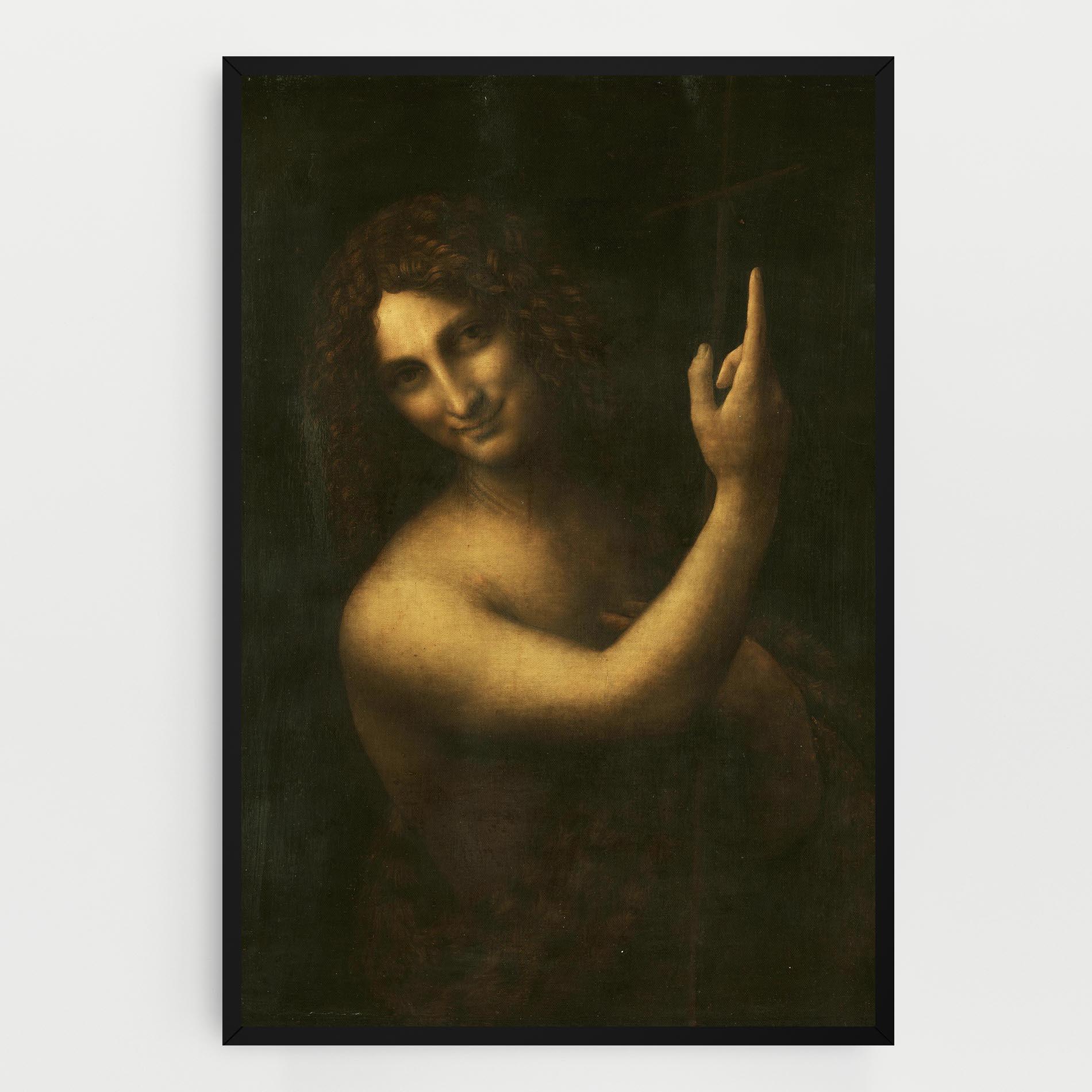 Картина на платно Seonardo Da Vinci Saint John The Baptist mockup 0
