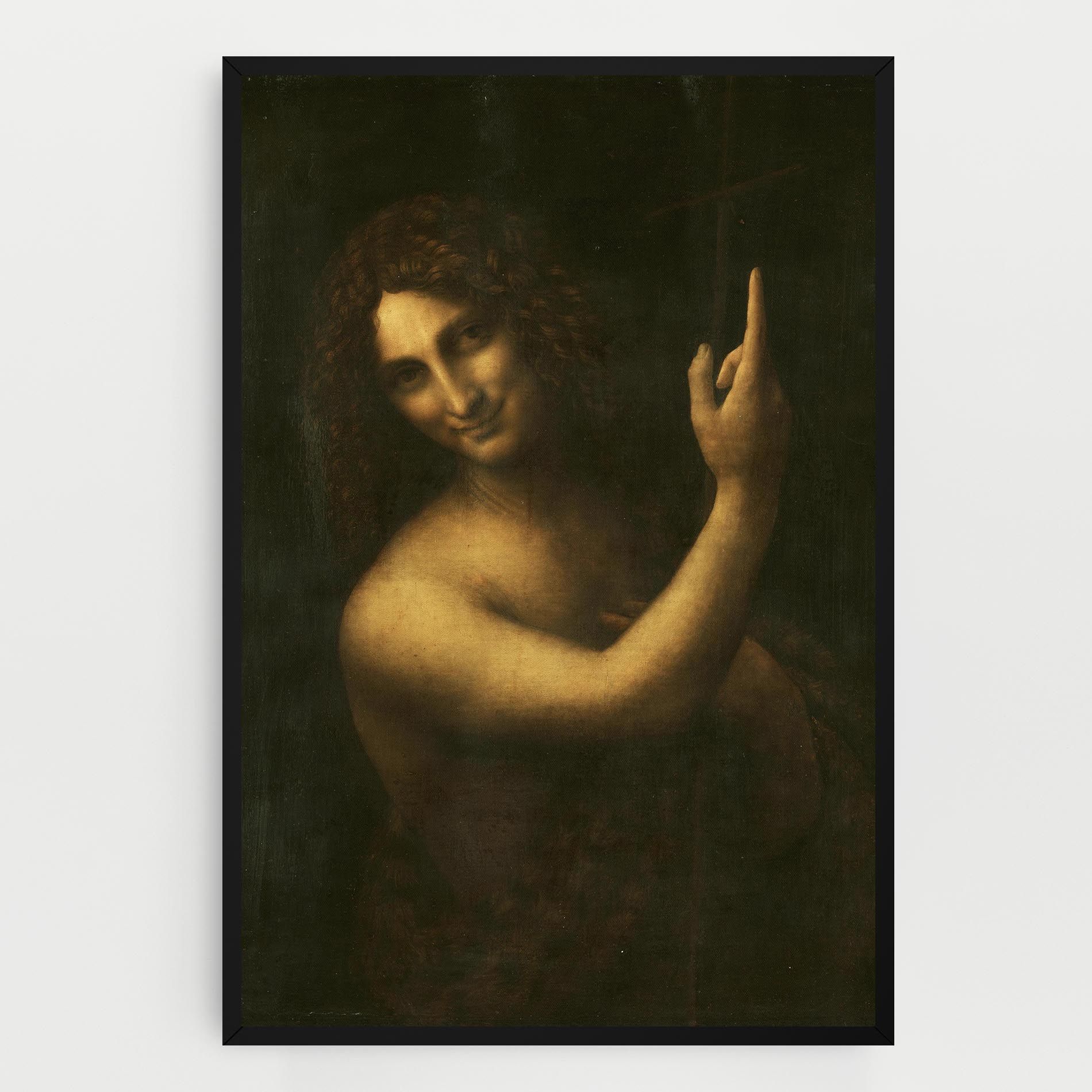 Seonardo Da Vinci Saint John The Baptist mockup 0