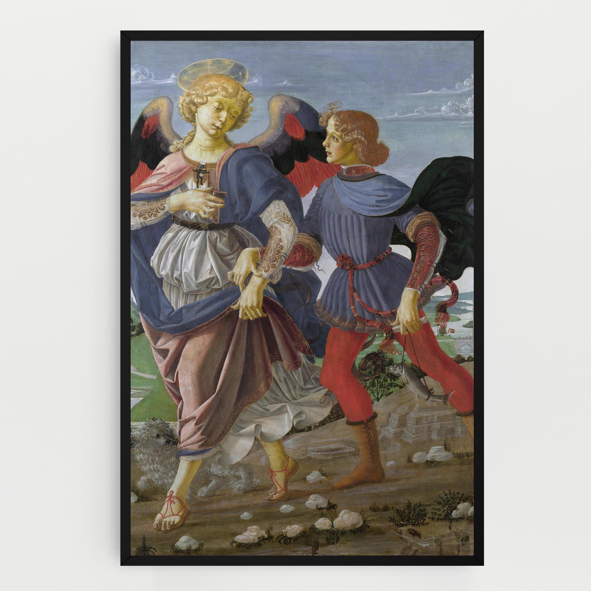 Картина на платно Tobias And The Angel mockup 0