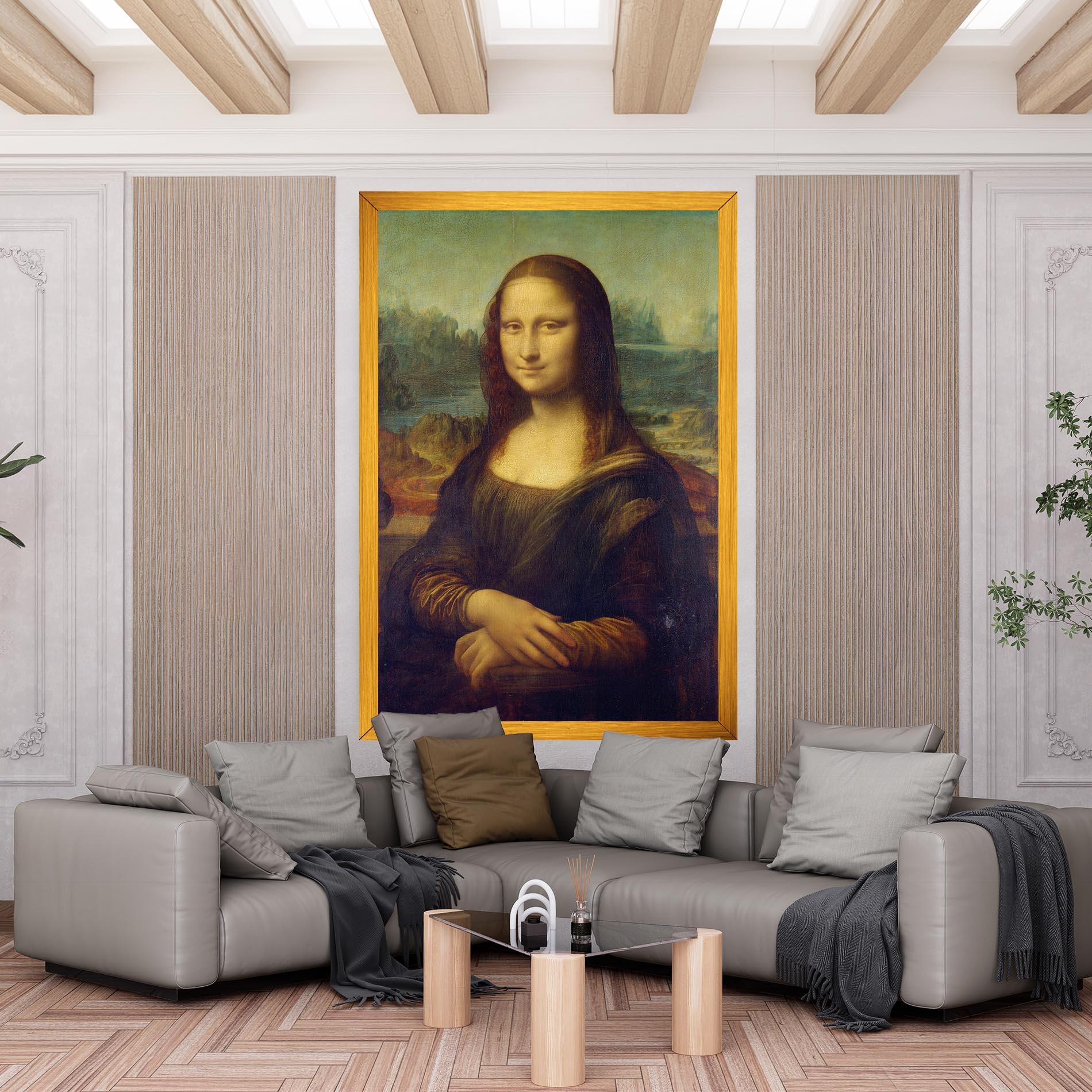 Картина на платно Gioconda By Leonardo Da Vinci mockup 6