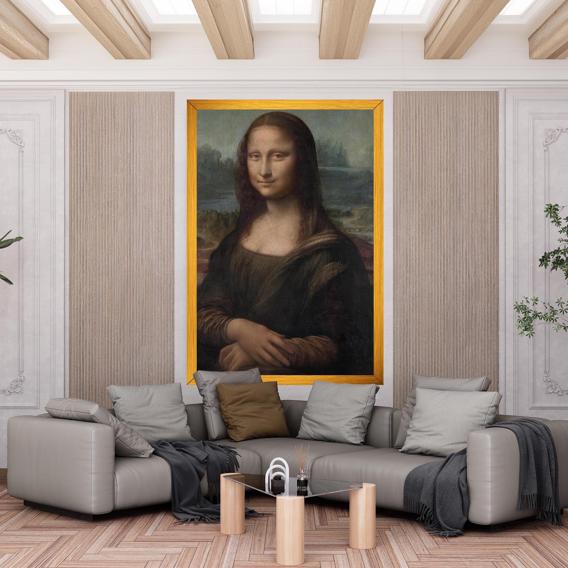 Картина на платно Mona Lisa By Leonardo Da Vinci mockup 6