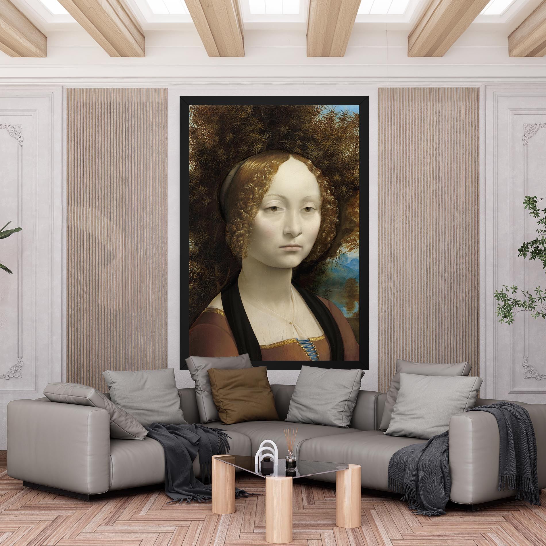 Leonardo Da Vinci Ginevra De Benci mockup 6