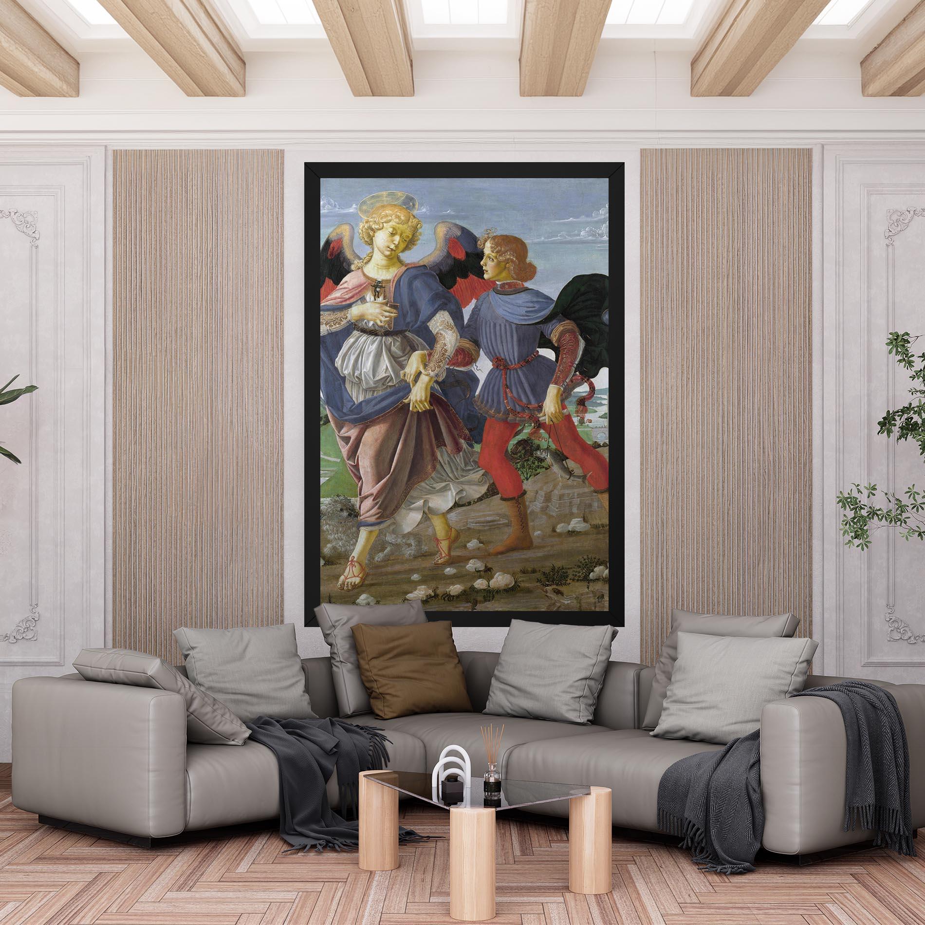 Картина на платно Tobias And The Angel mockup 6