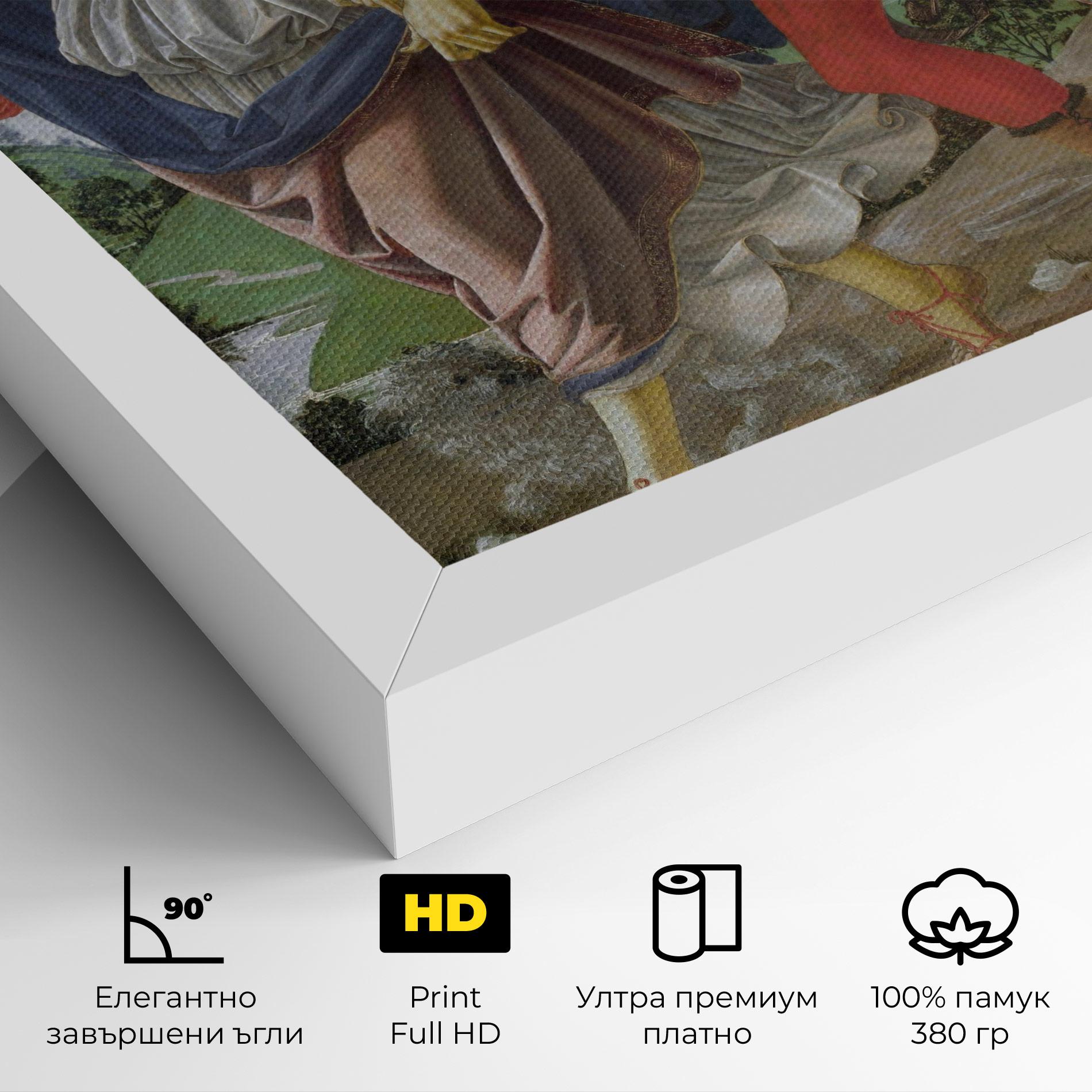 Картина на платно Tobias And The Angel mockup 4