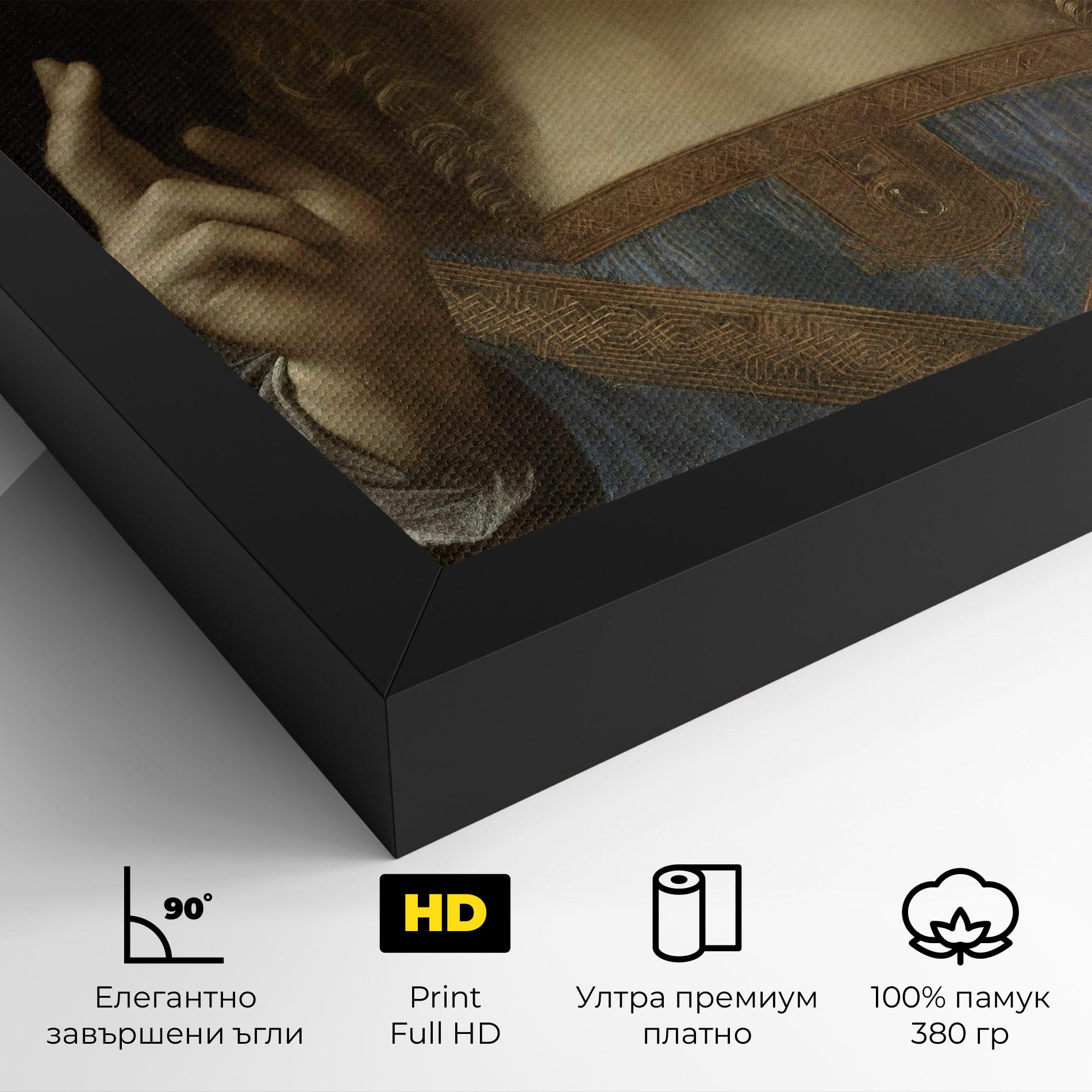 Картина на платно Leonardo Da Vinci Salvator Mundi mockup 4