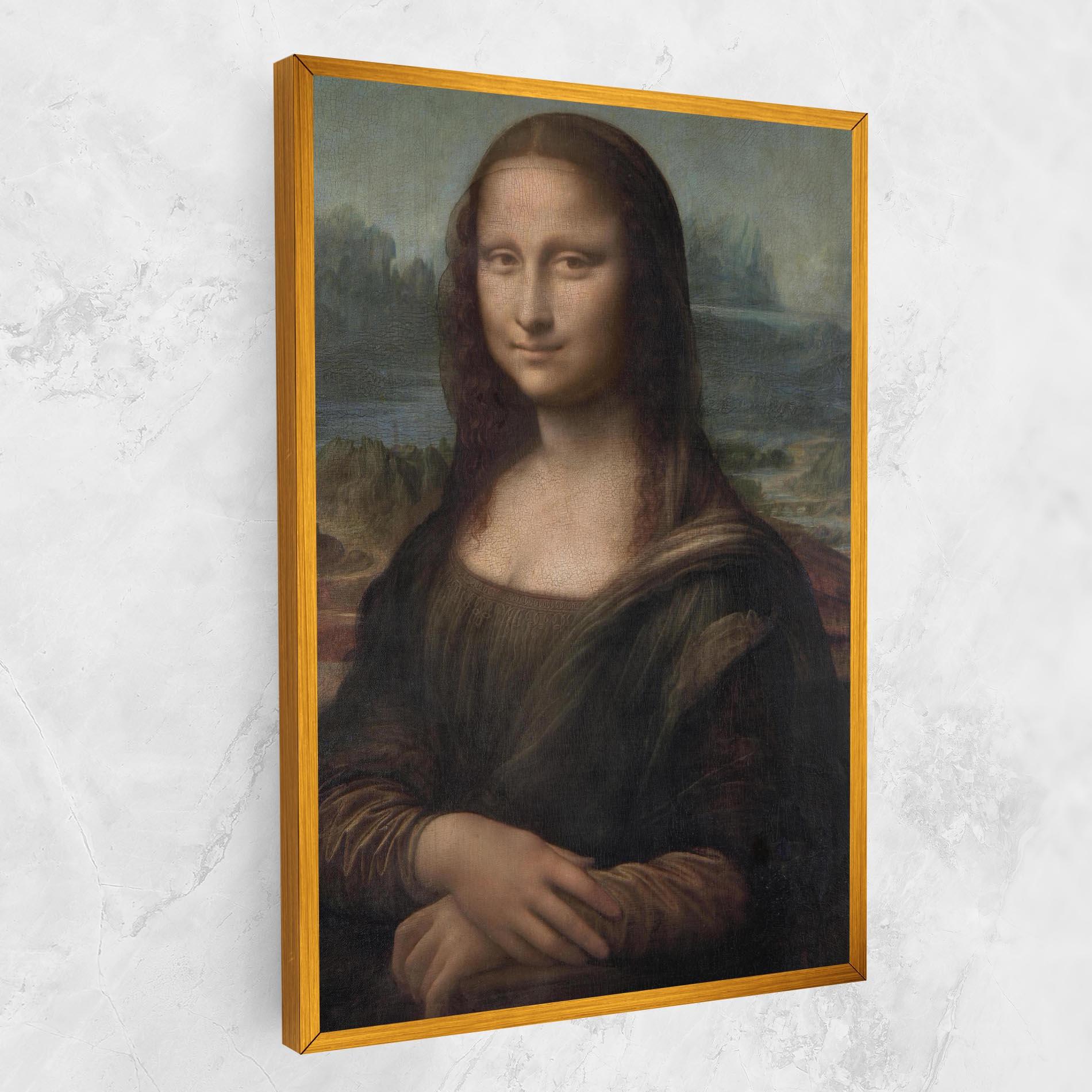 Картина на платно Mona Lisa By Leonardo Da Vinci mockup 1
